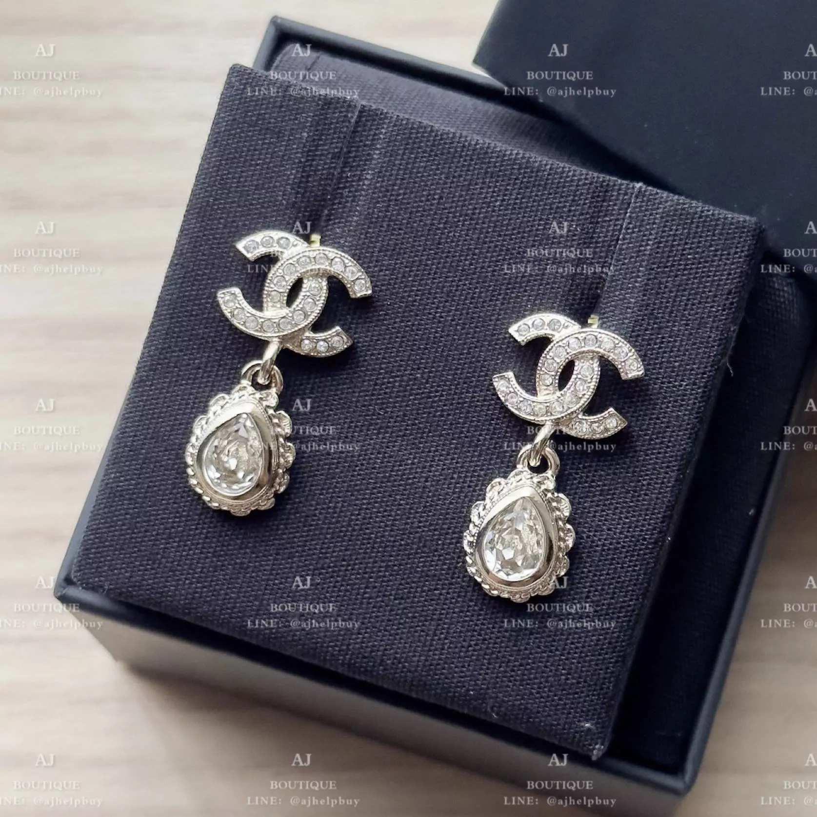 Chanel 針式耳環 淡金 代購照片