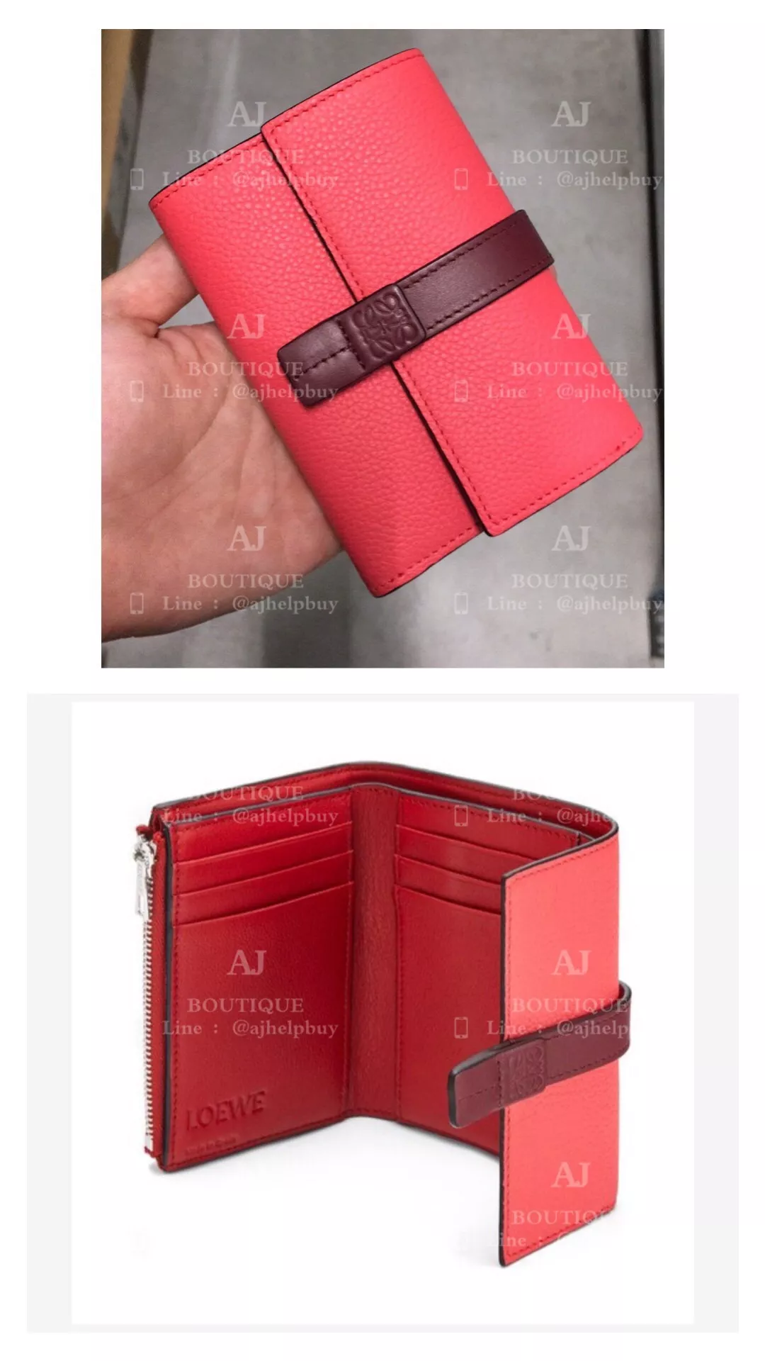 Loewe 折扣款 三折短夾 代購照片