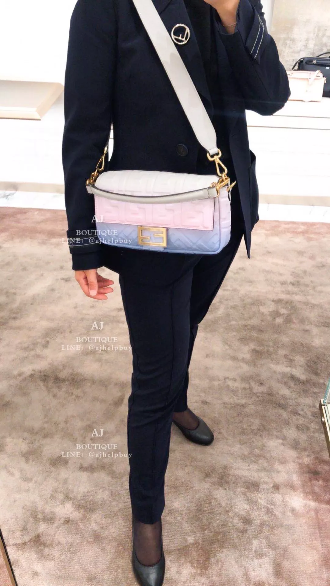 Fendi 法棍包 星空限量款 代購照片2