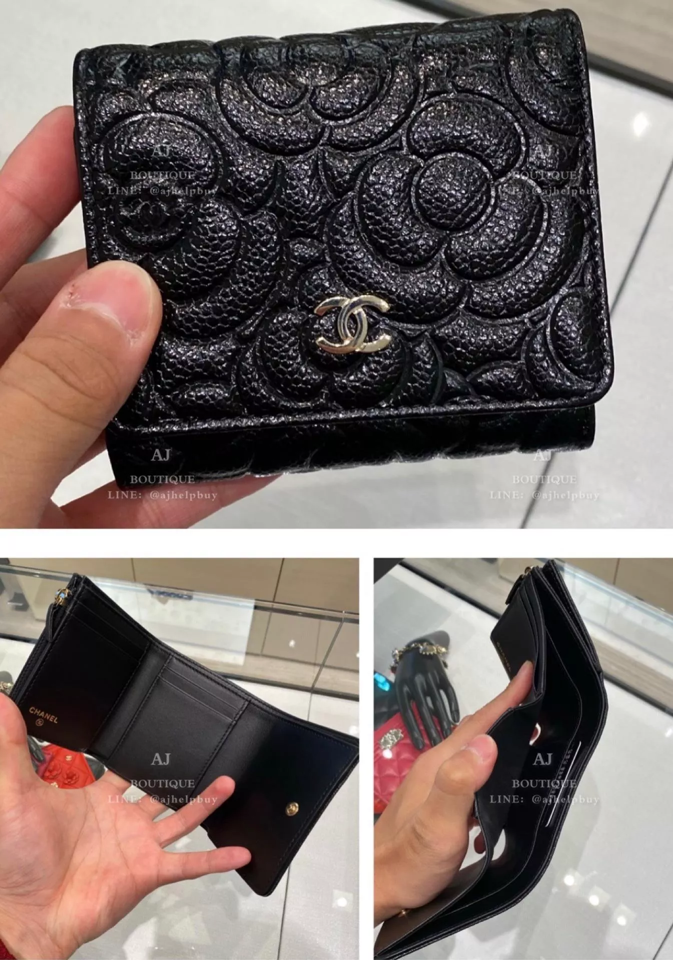Chanel 山茶花 三摺短夾 小款 代購照片
