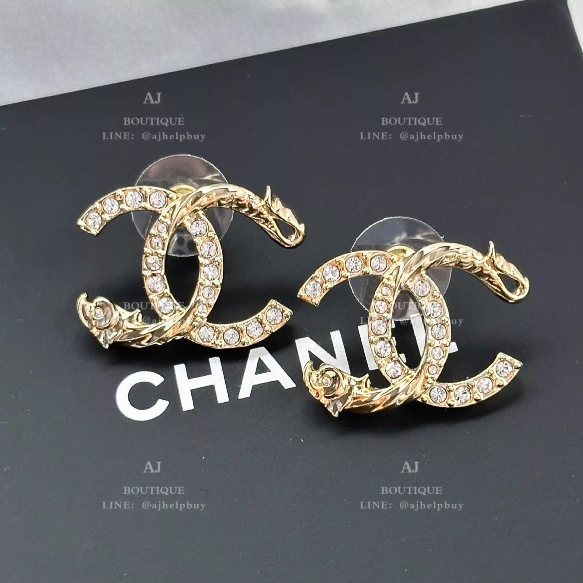 Chanel 針式耳環 金色 代購照片