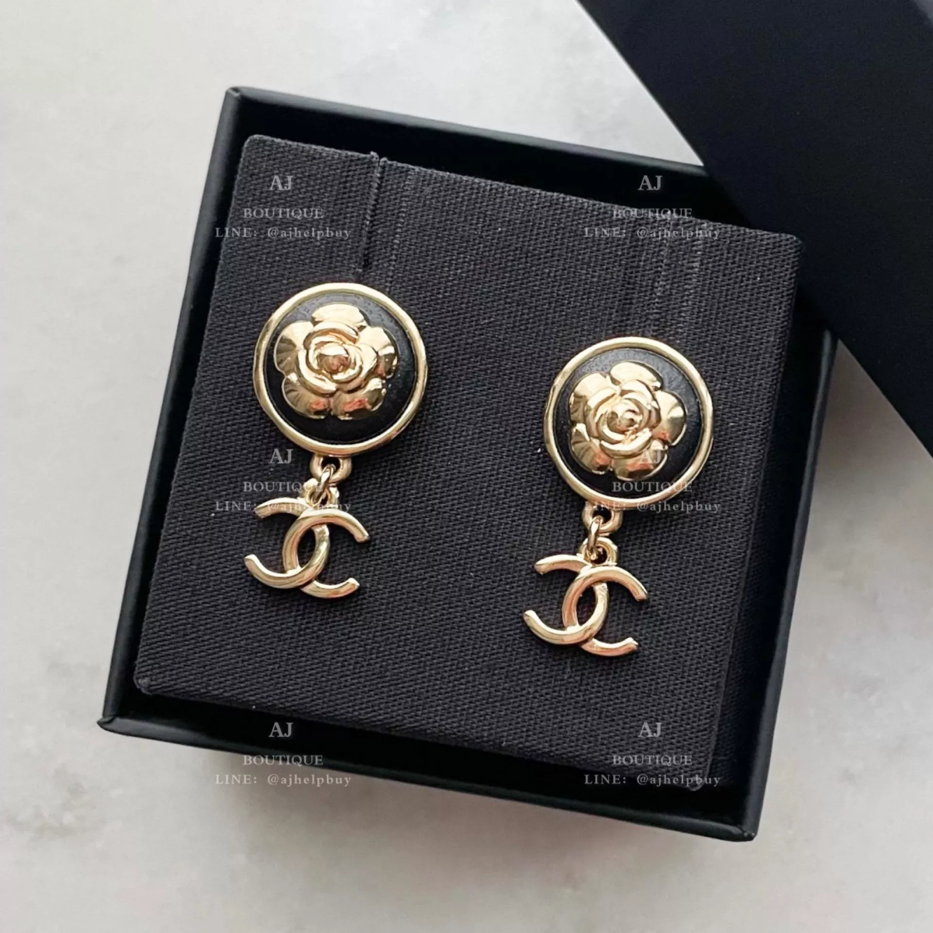 Chanel 新款 針式耳環 金色 代購照片