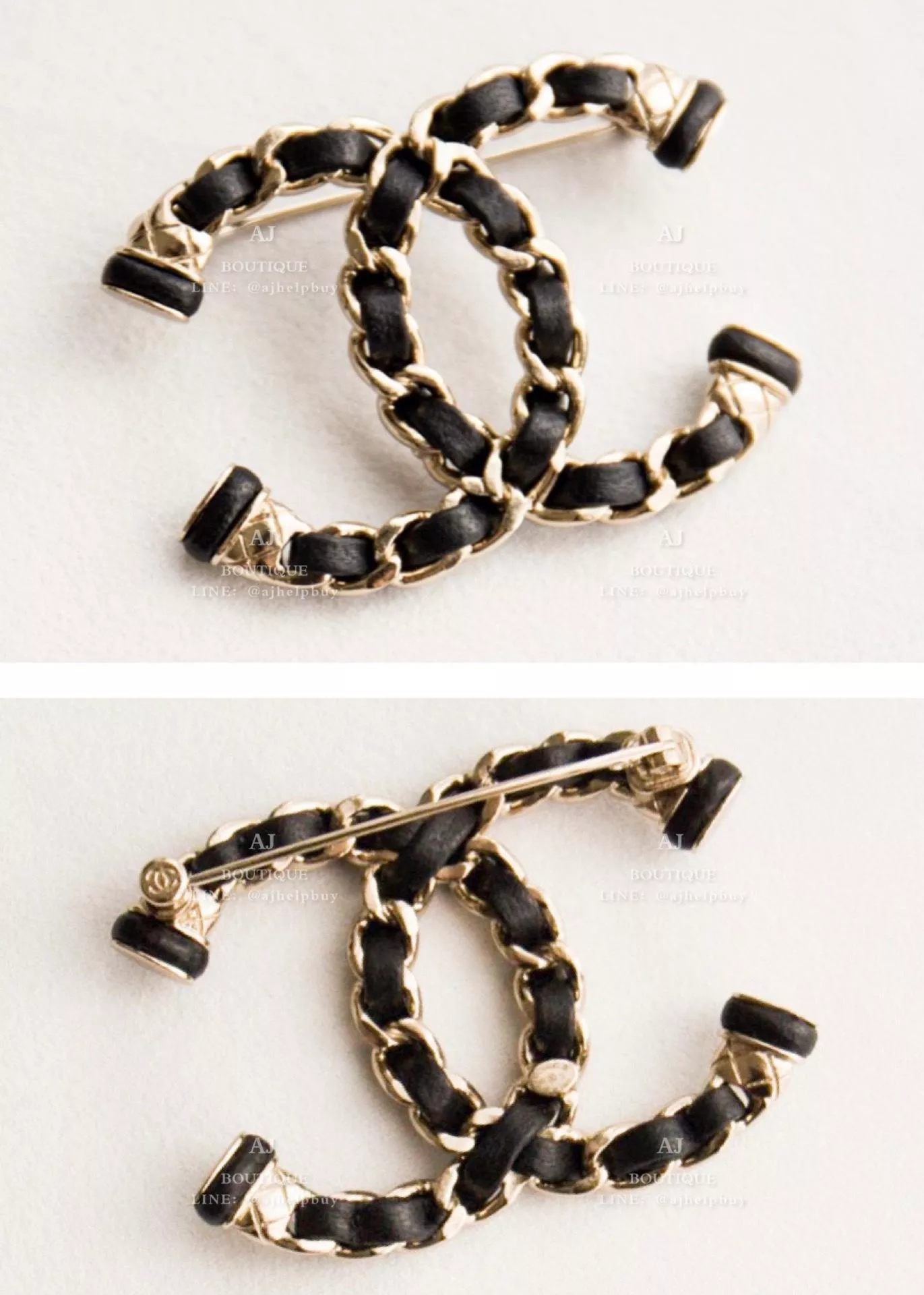 Chanel 胸針 皮穿鍊造型 代購照片