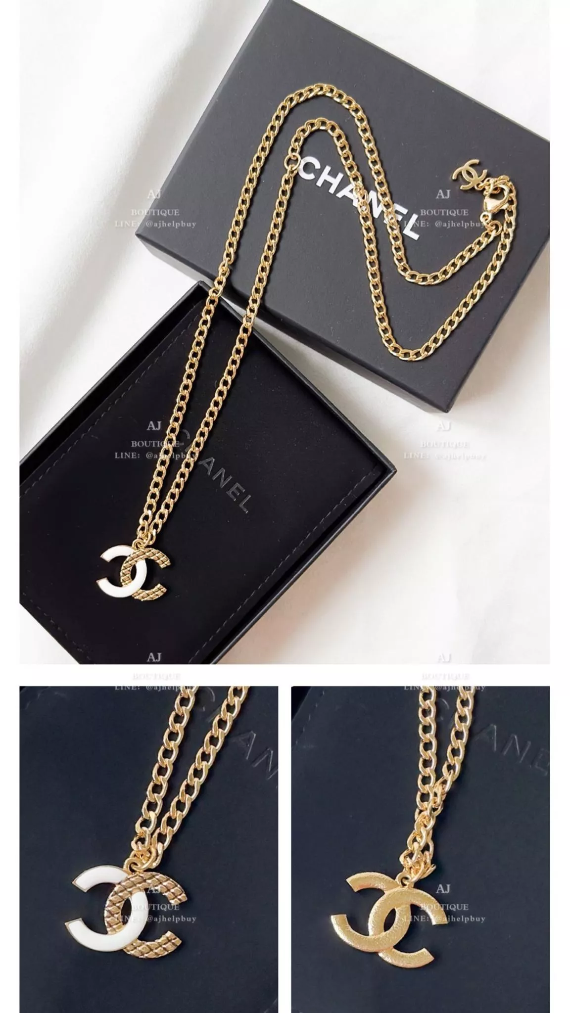 Chanel 雙C項鍊 金色 代購照片