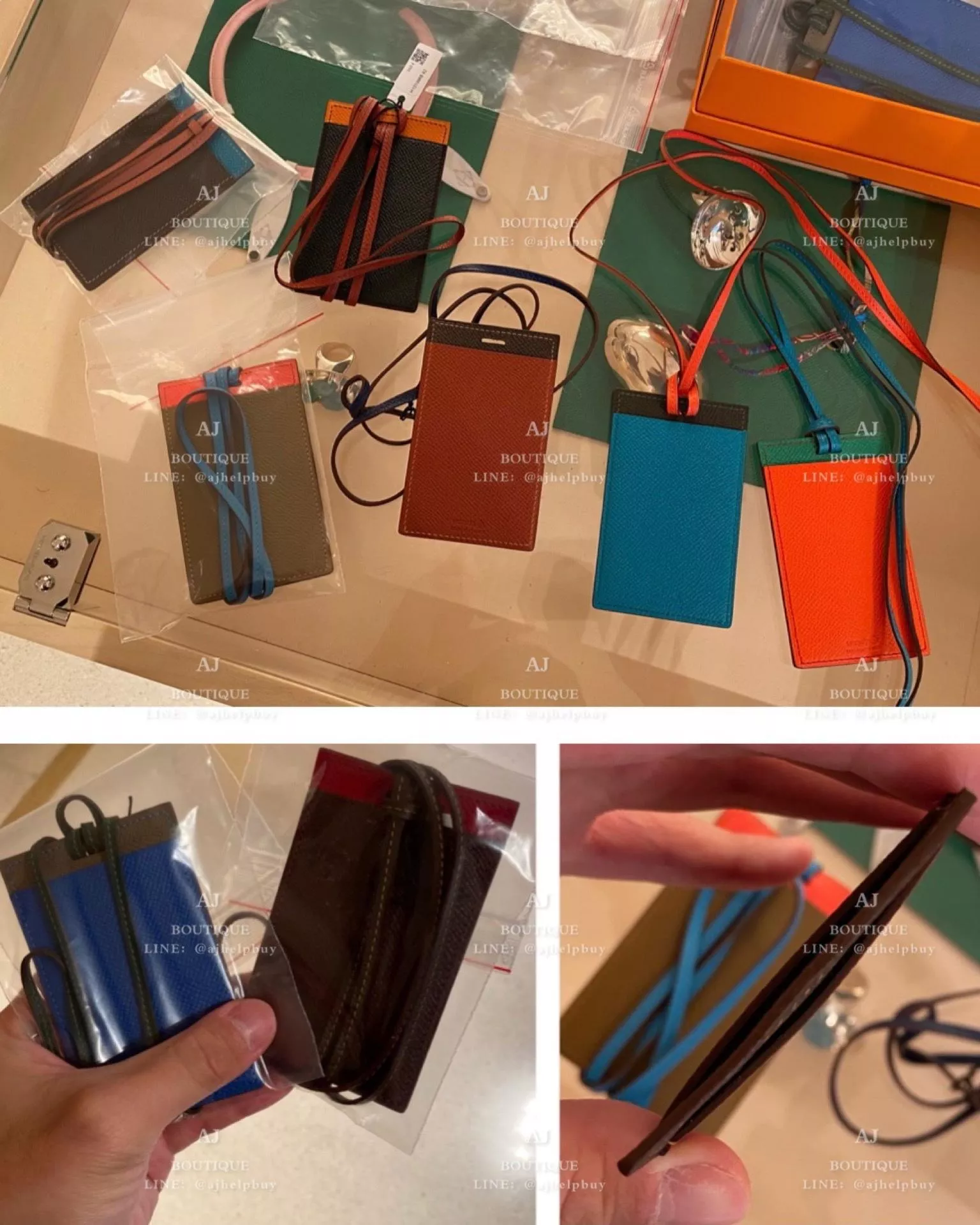 Hermes Petit H系列 拼色證件套 代購照片