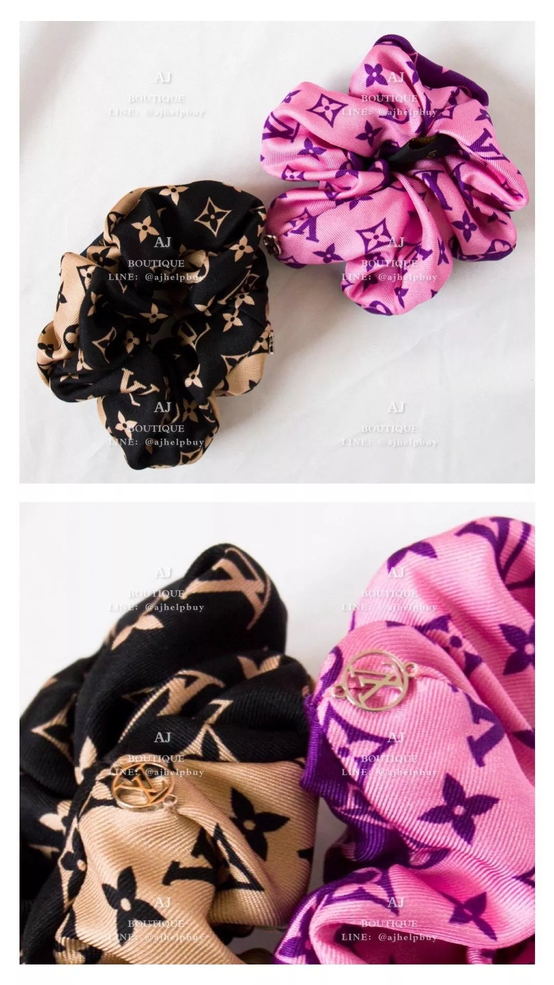 Lv Louis Vuitton 新款絲質髮圈 代購照片