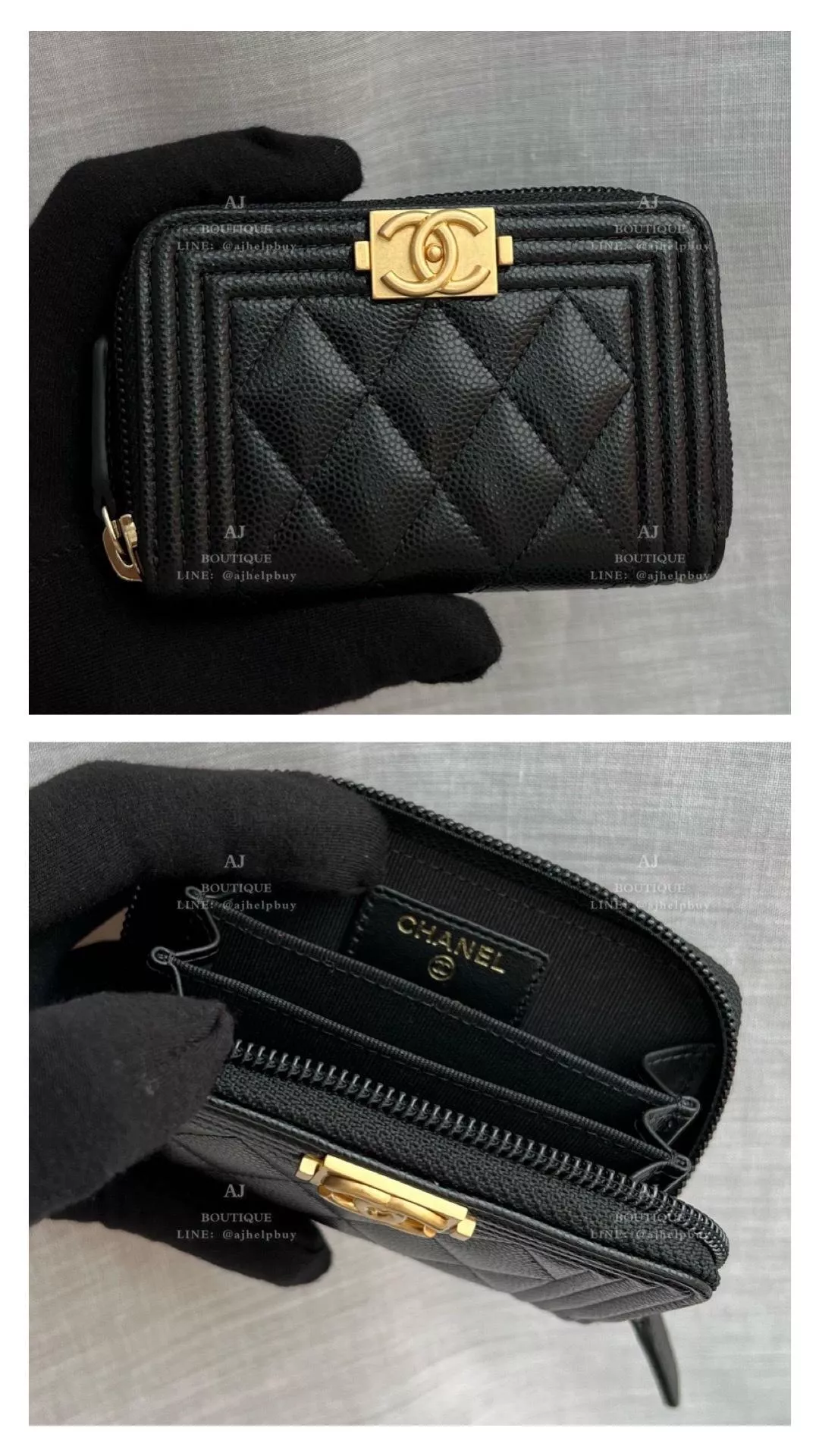 Chanel Boy 拉鍊零錢包 代購照片