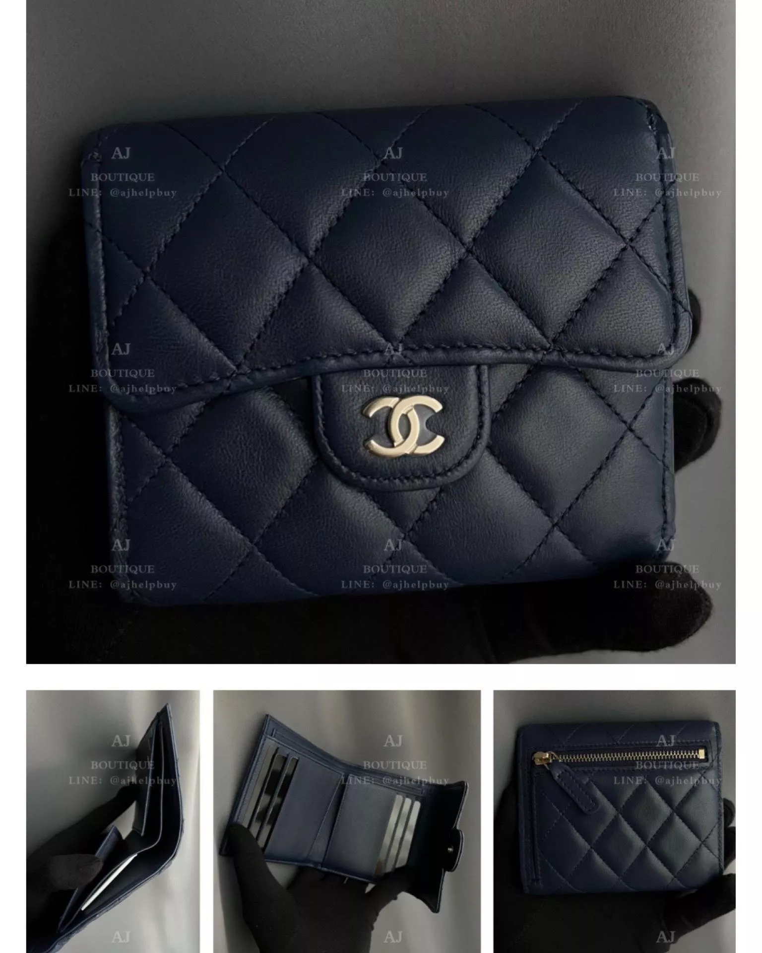 Chanel 經典款 三摺短夾 代購照片