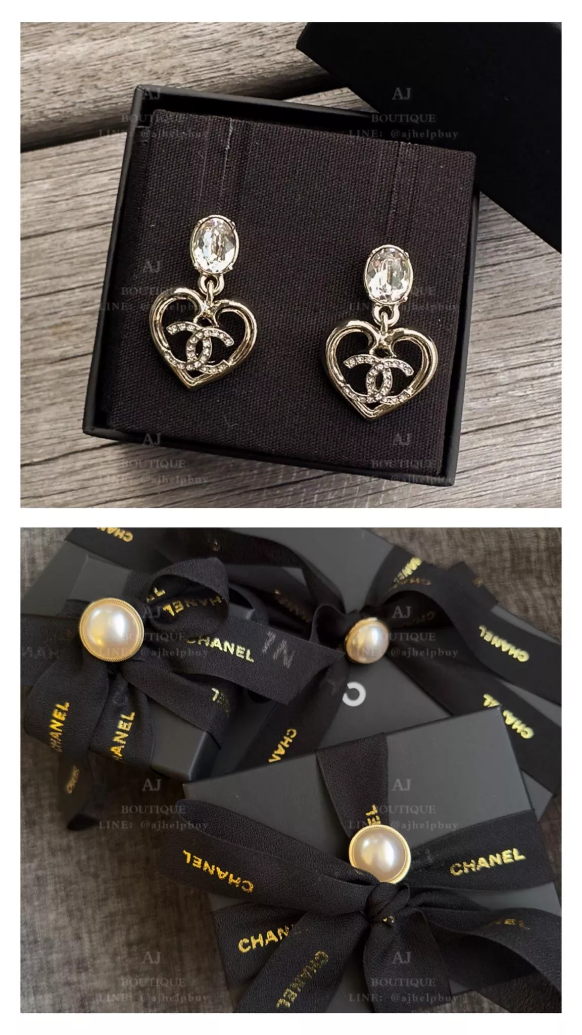 Chanel 針式耳環 淡金 代購照片