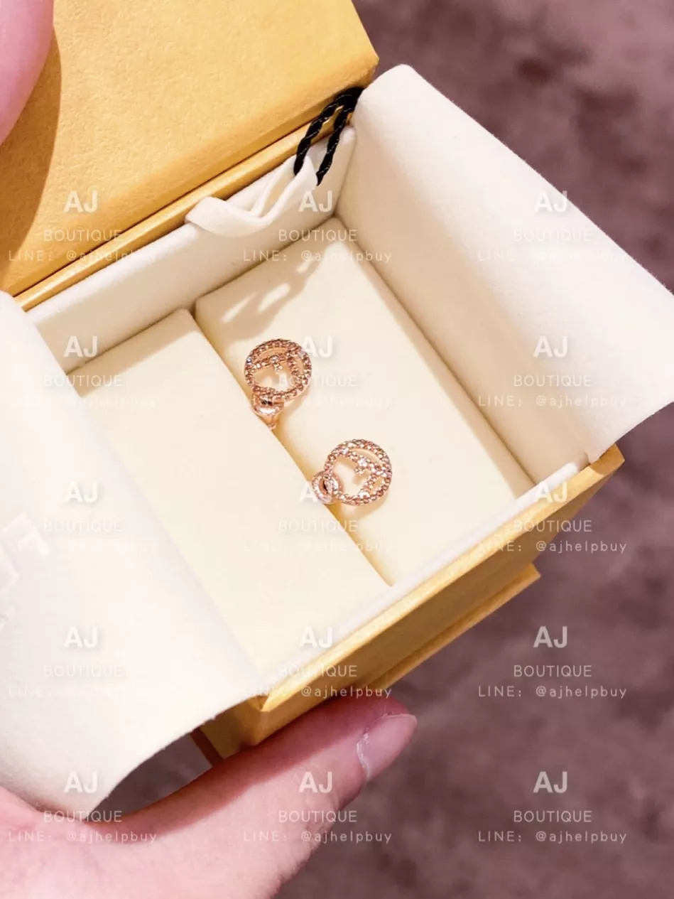 Fendi Rose Gold Earrings 經典耳環 限量玫瑰金色 代購照片