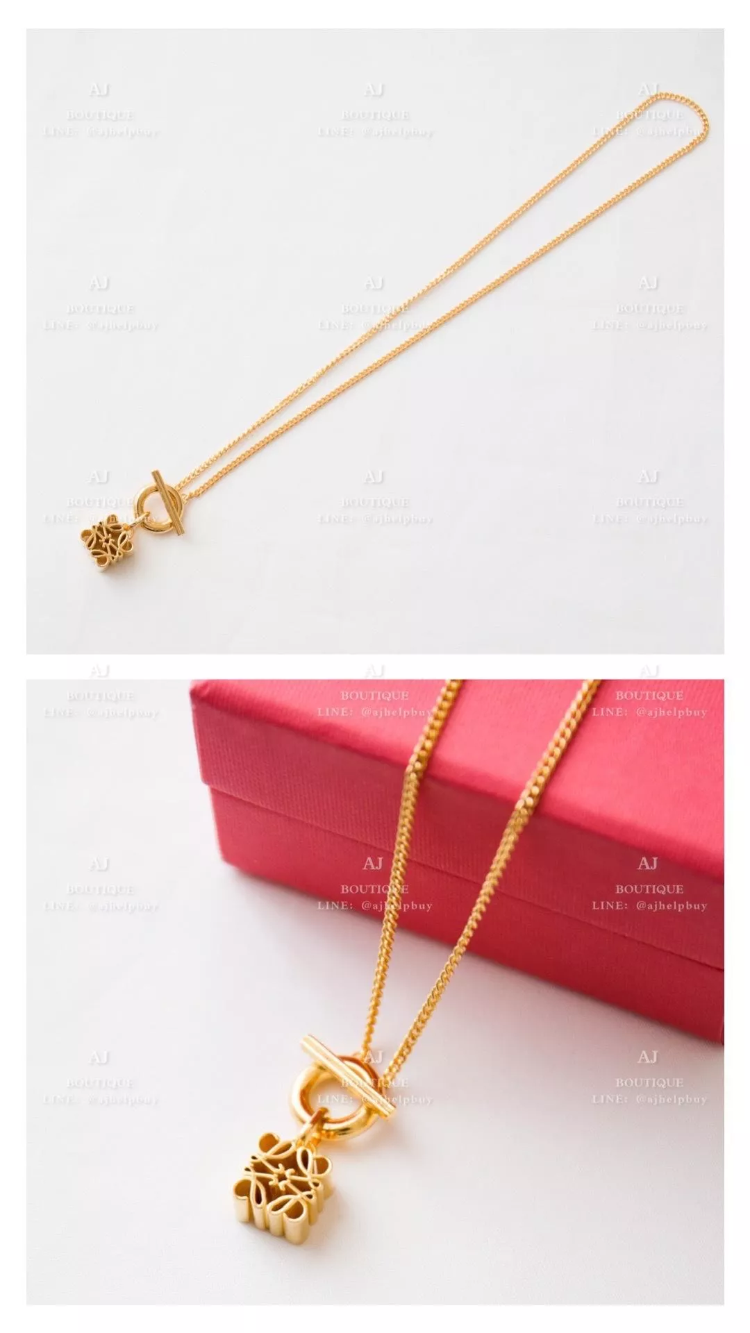Loewe 經典雕花 項鍊 代購照片