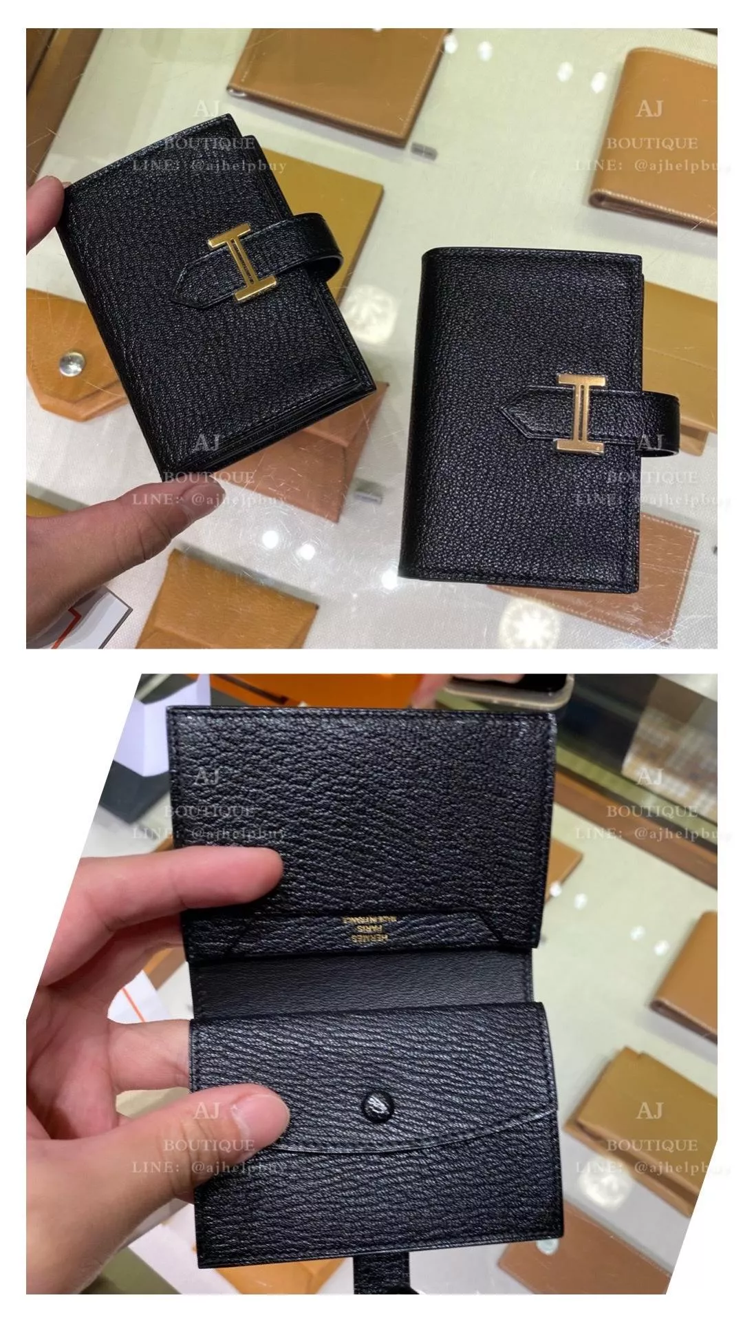 Hermes Bearn Mini 黑色山羊皮 代購照片