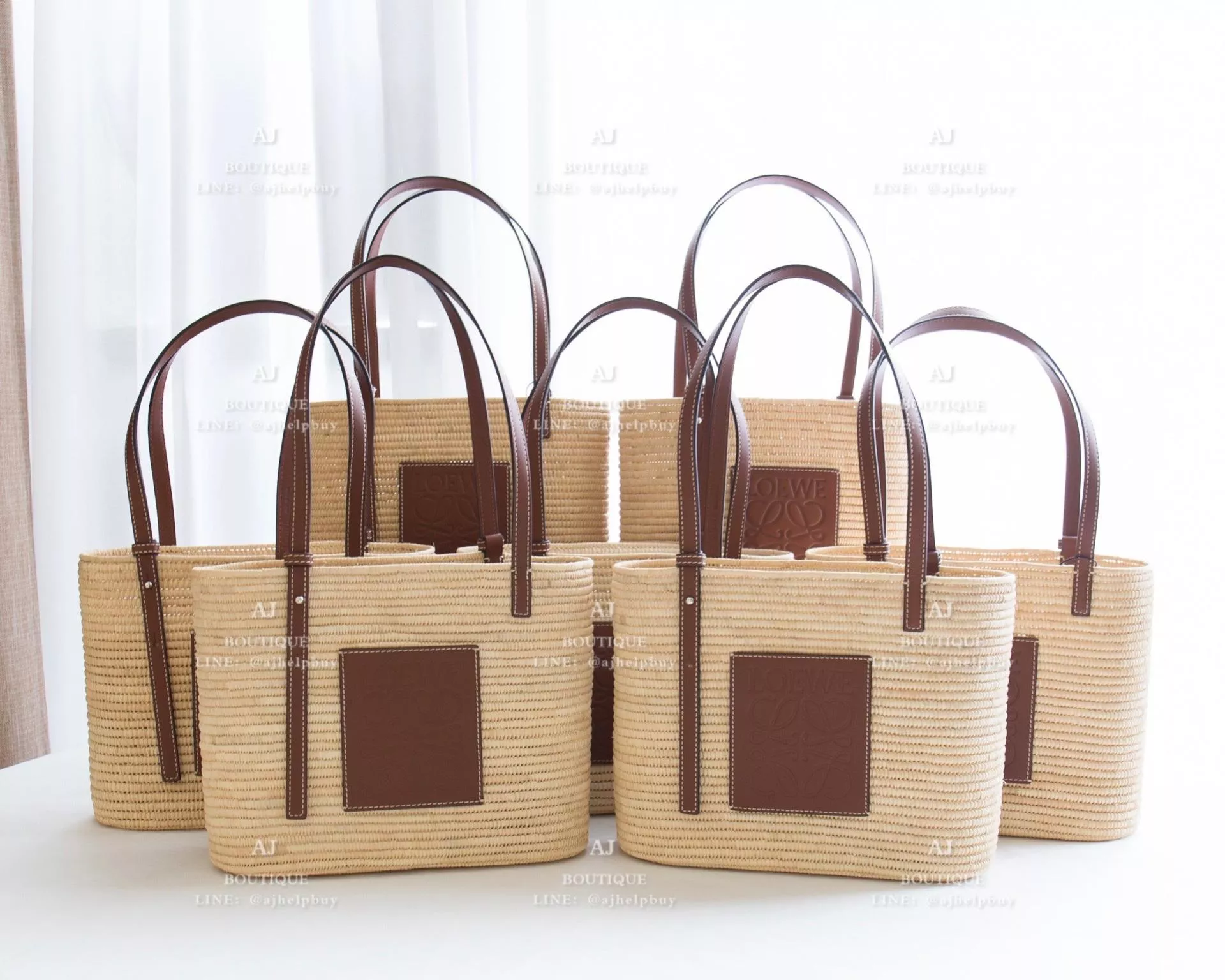Loewe Square 草編包 代購照片