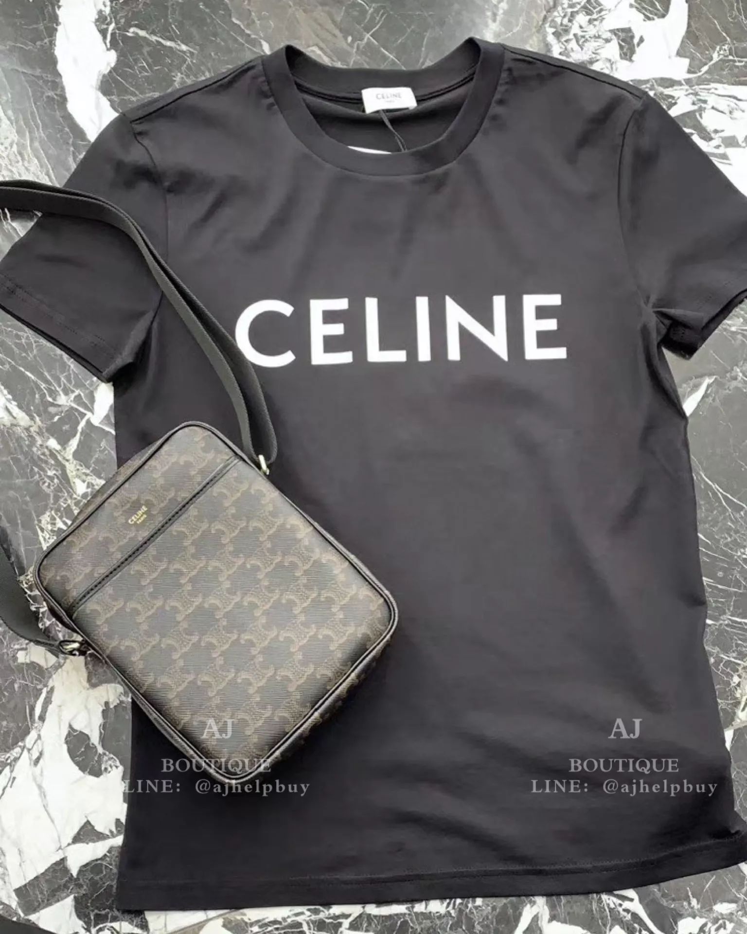 Celine 男款斜背小包 代購照片