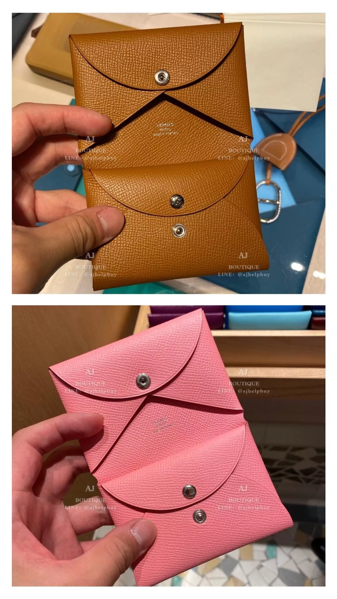 Hermes Calvi Duo 卡片零錢包 代購照片