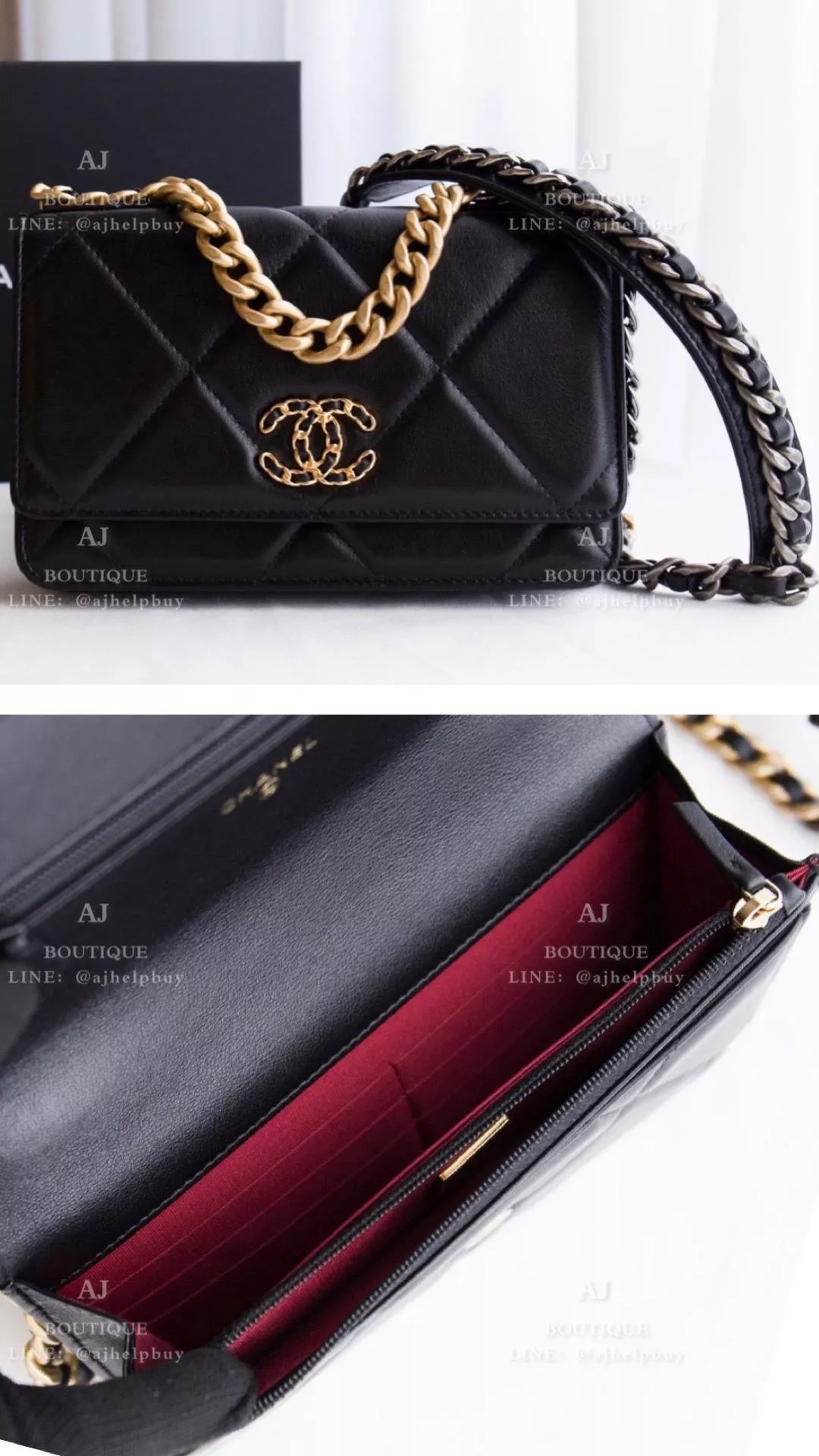 Chanel 19 Woc 黑色 代購照片