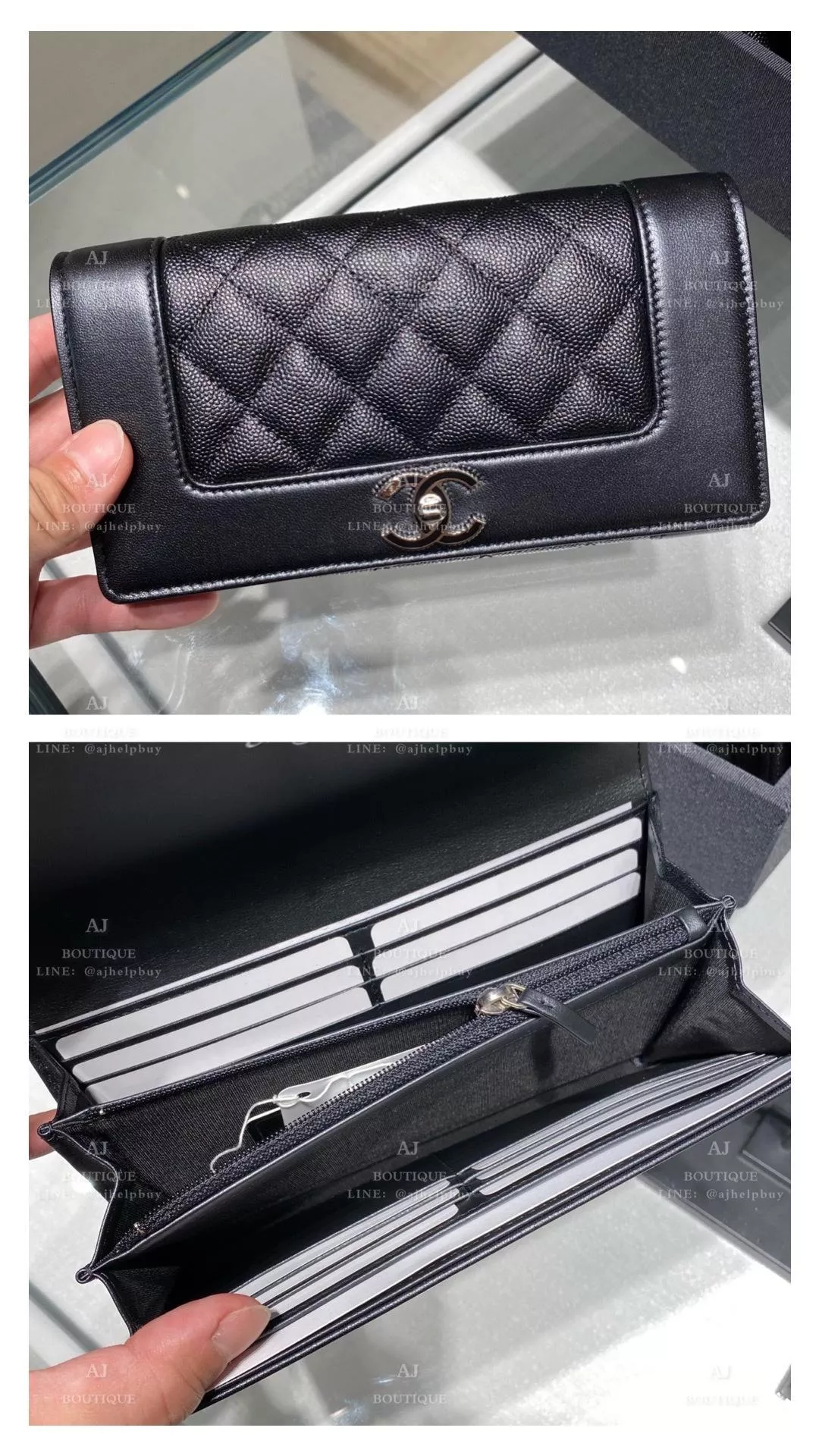 Chanel 復刻款長夾 黑色 代購照片