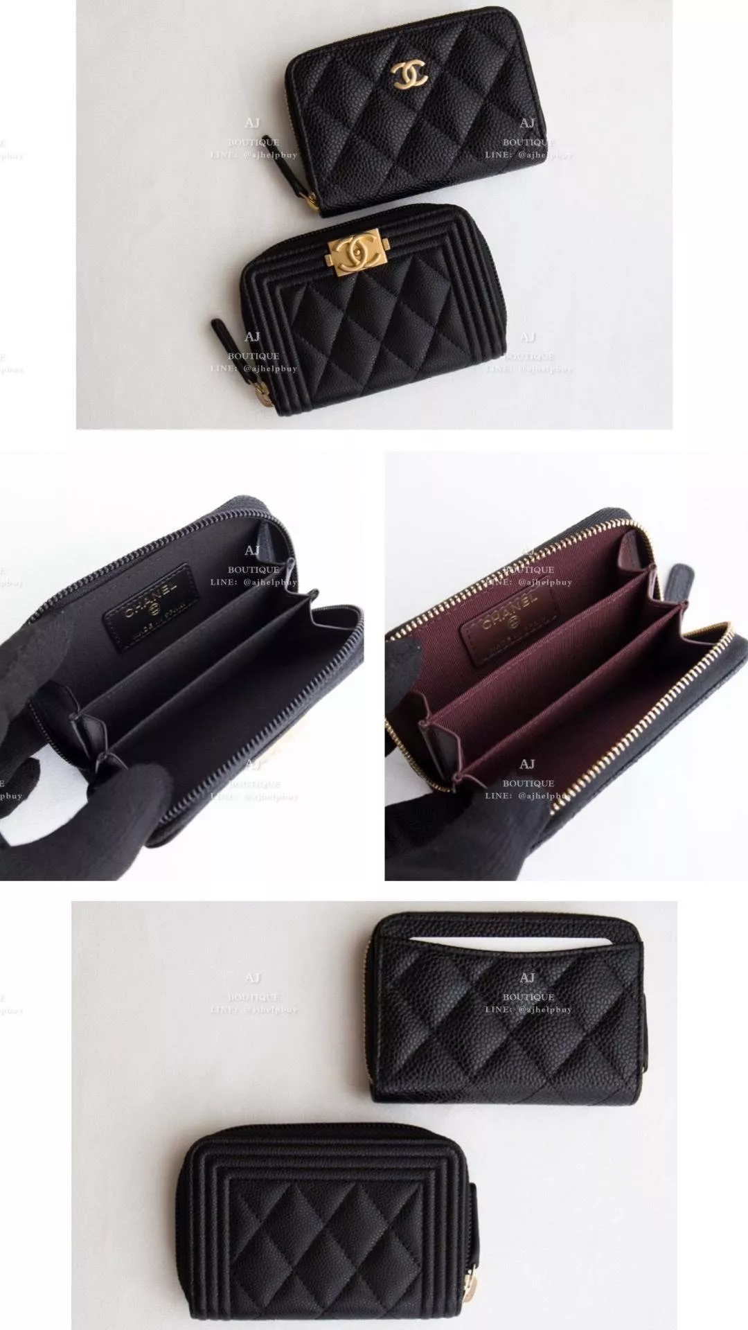 Chanel 拉鍊零錢包 黑色 代購照片