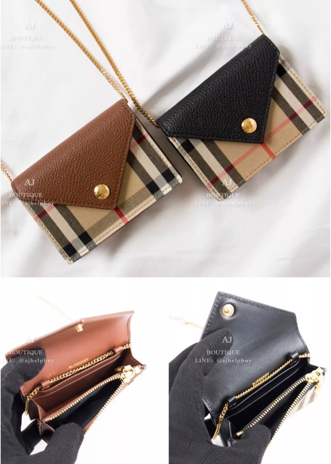Burberry 帶鍊卡包 代購主圖
