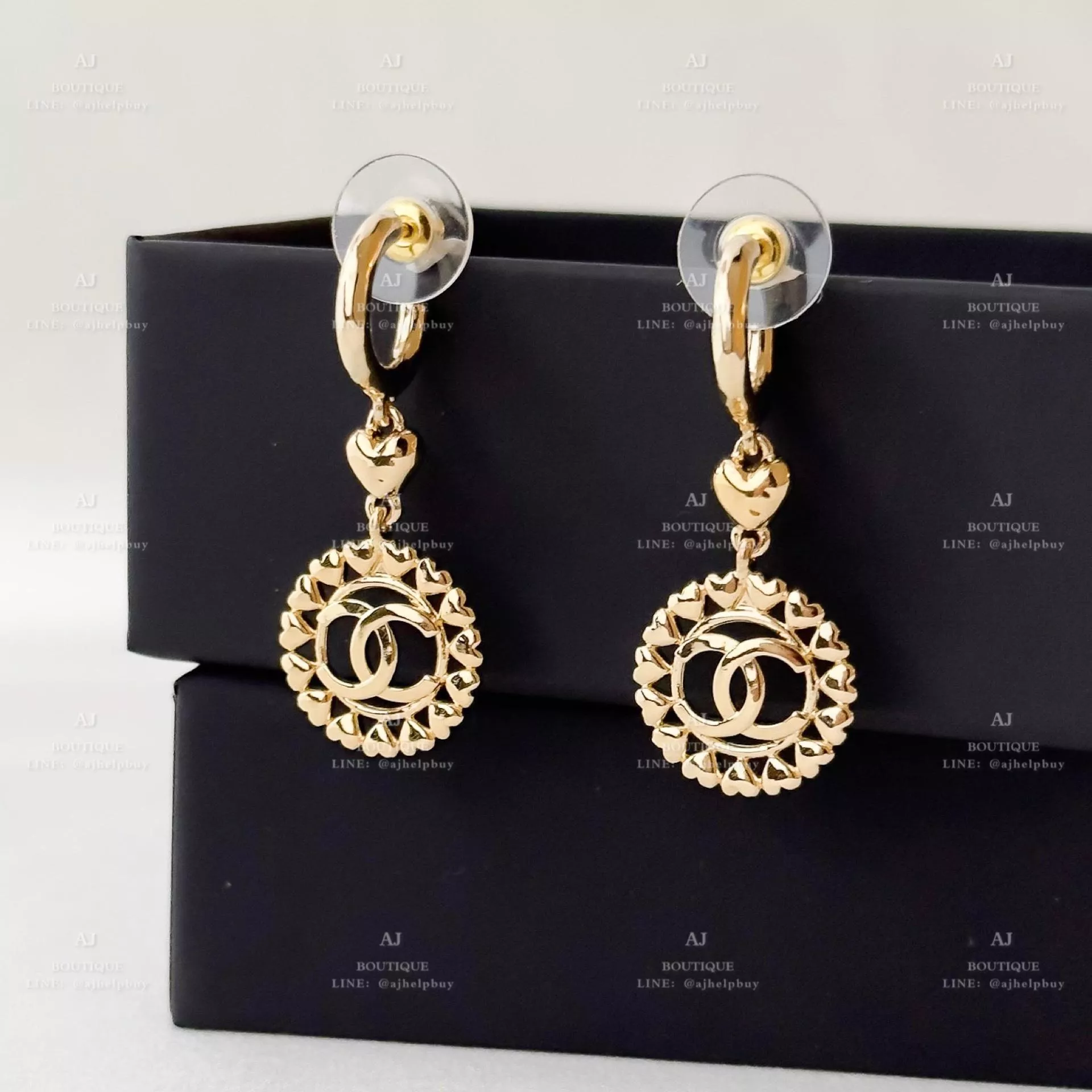 Chanel 針式耳環 金色 代購照片