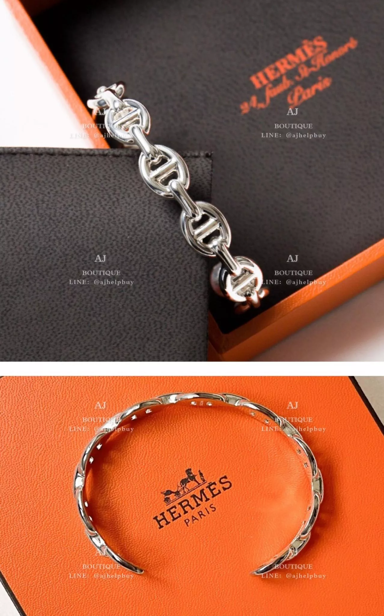 Hermes 純銀 豬鼻手環 代購照片