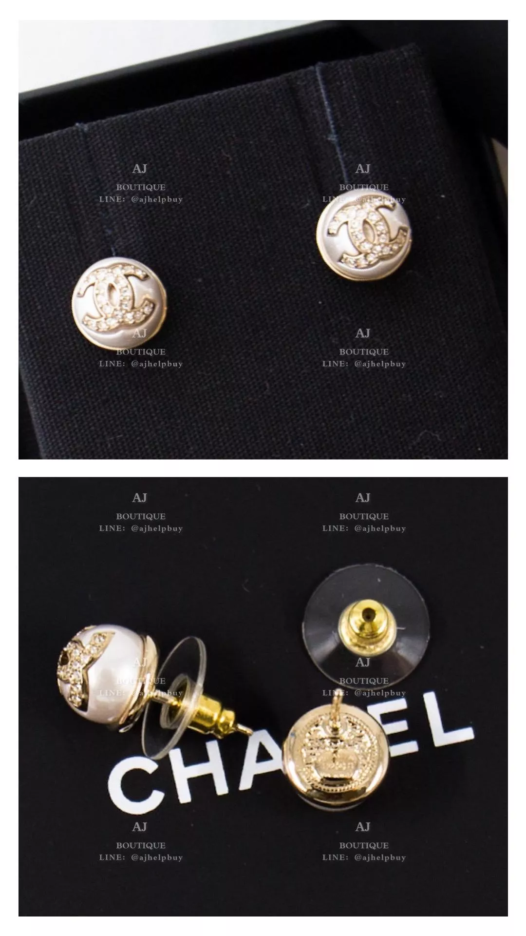 Chanel 針式耳環 金色 代購照片