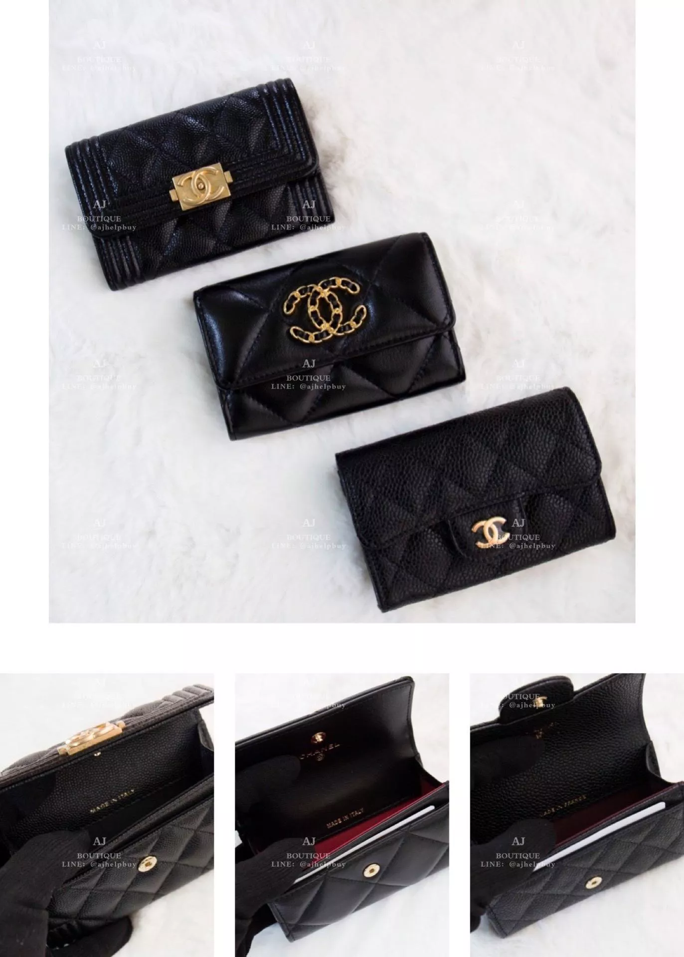Chanel 單層卡包 黑色 代購照片