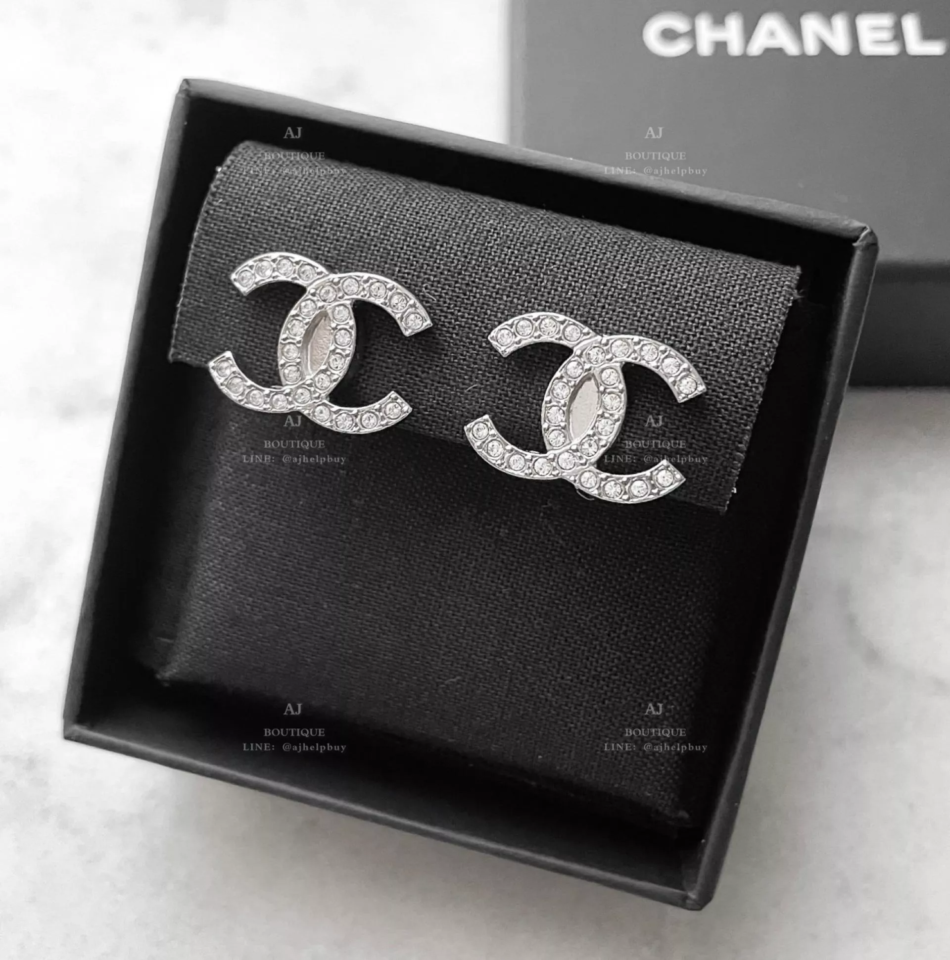Chanel 夾式耳環 白金 代購照片
