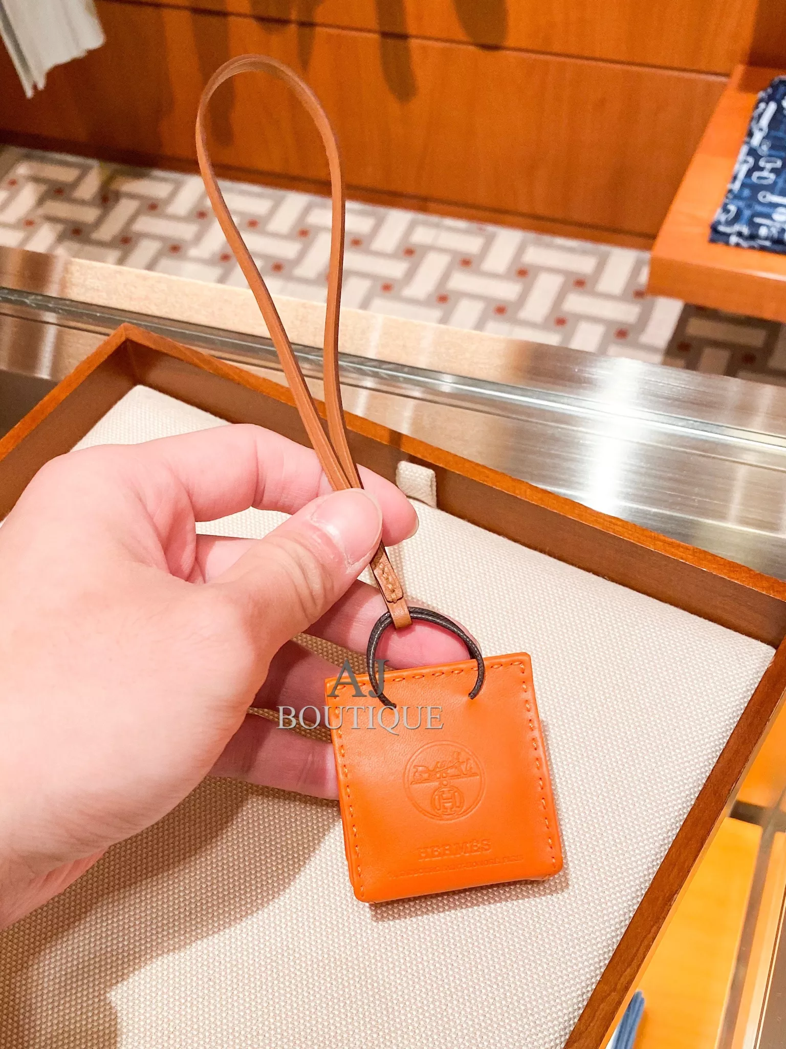 Hermes 小橘袋吊飾 代購照片
