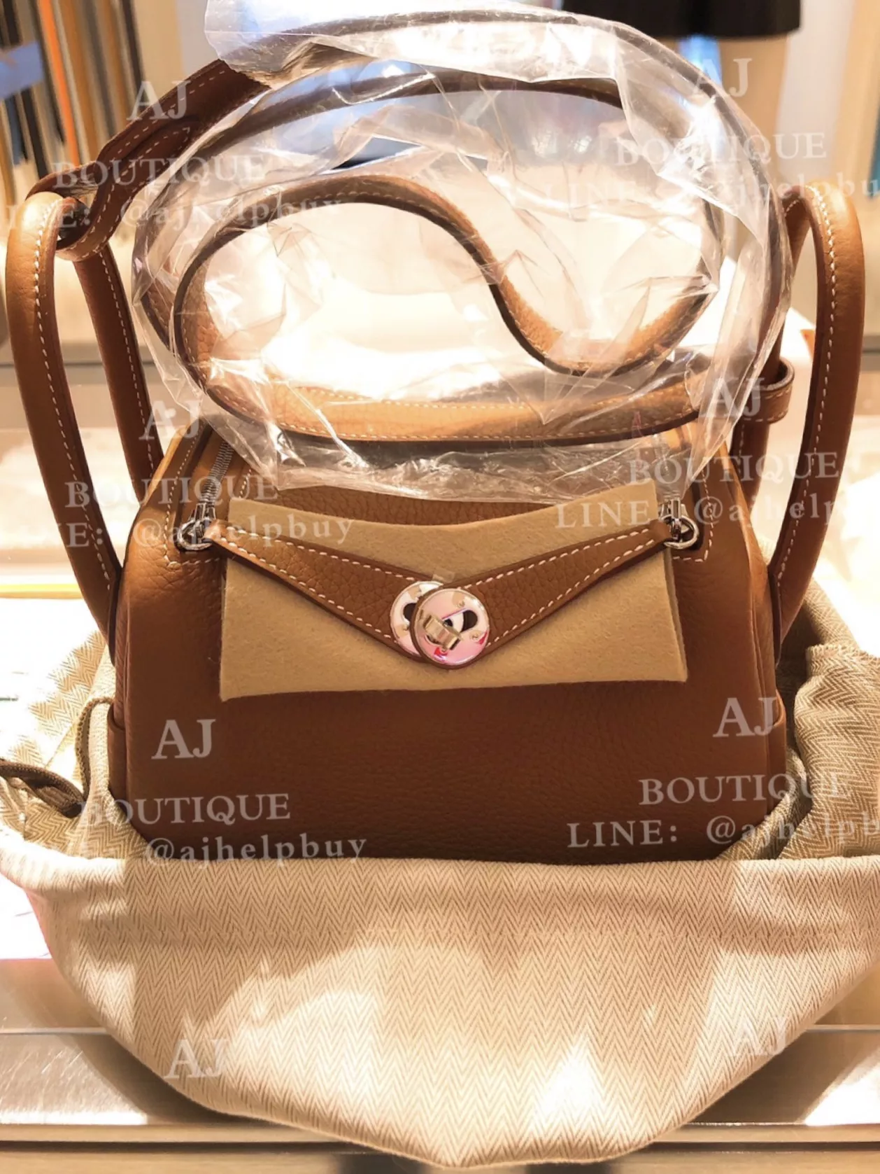 Hermes Mini Lindy Tc Gold Silver Hardware 代購照片