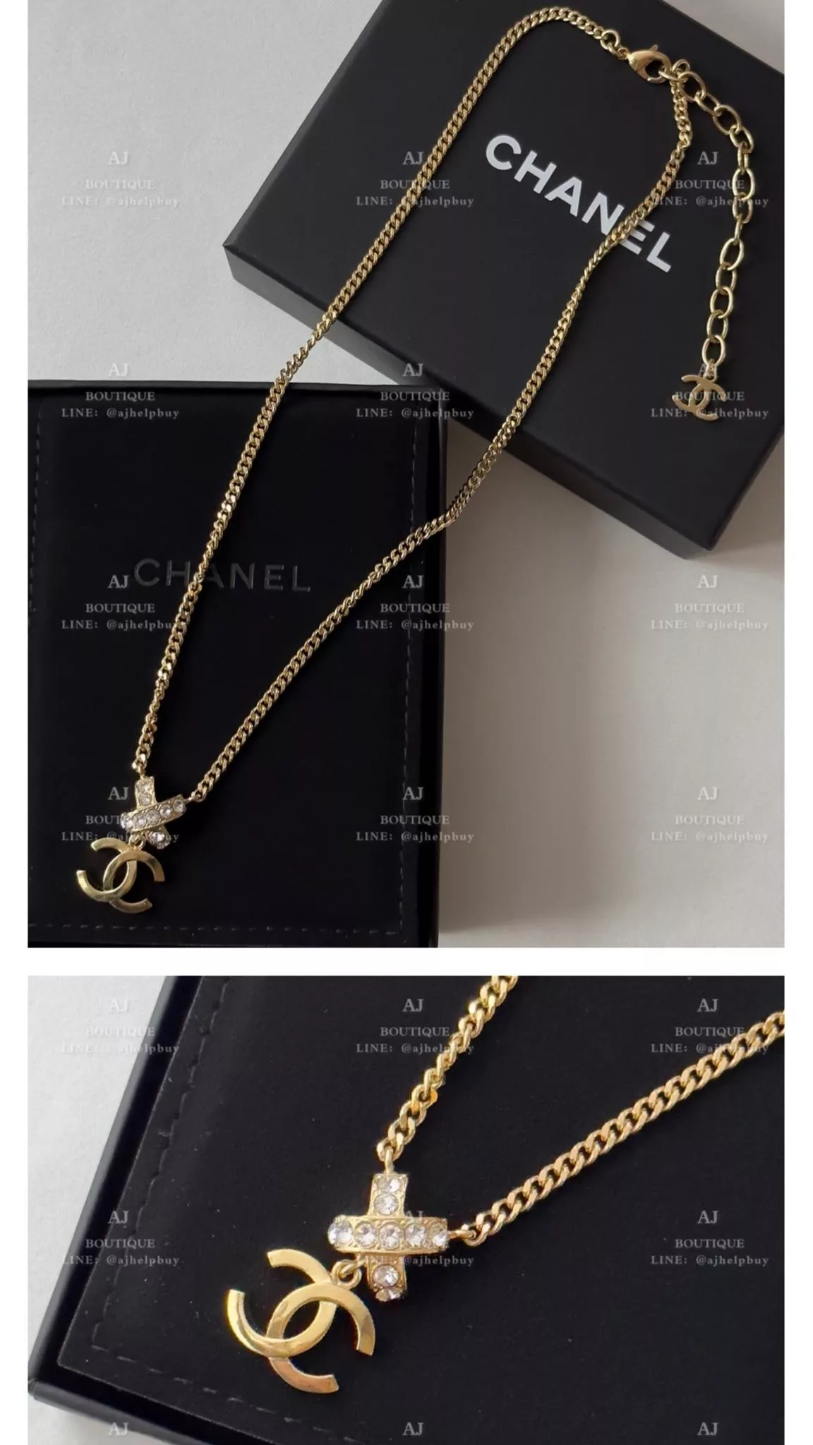 Chanel 項鍊 金色 代購照片