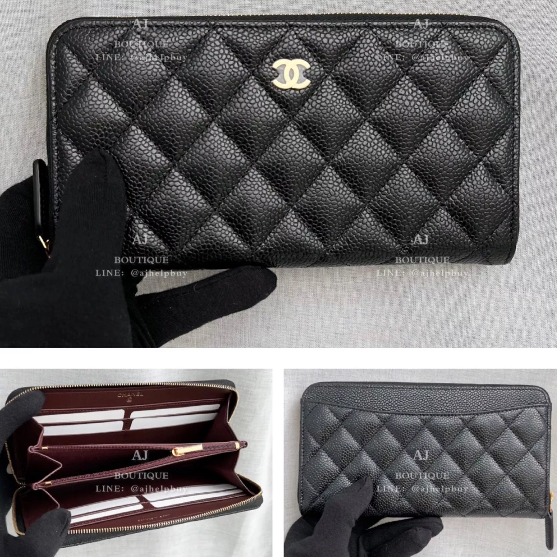 Chanel 經典款 拉鍊長夾 代購照片