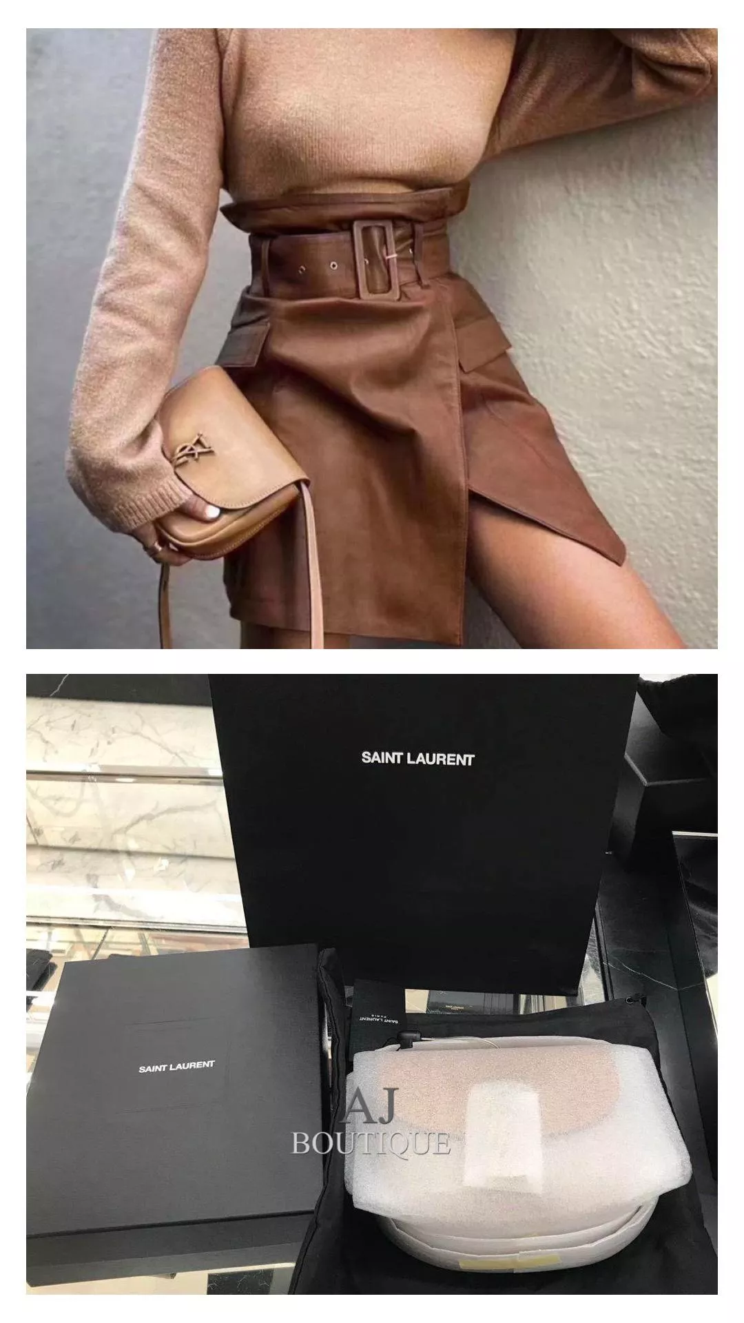 Ysl Saint Laurent Kaia 小款棕色 ☑️ 代購照片