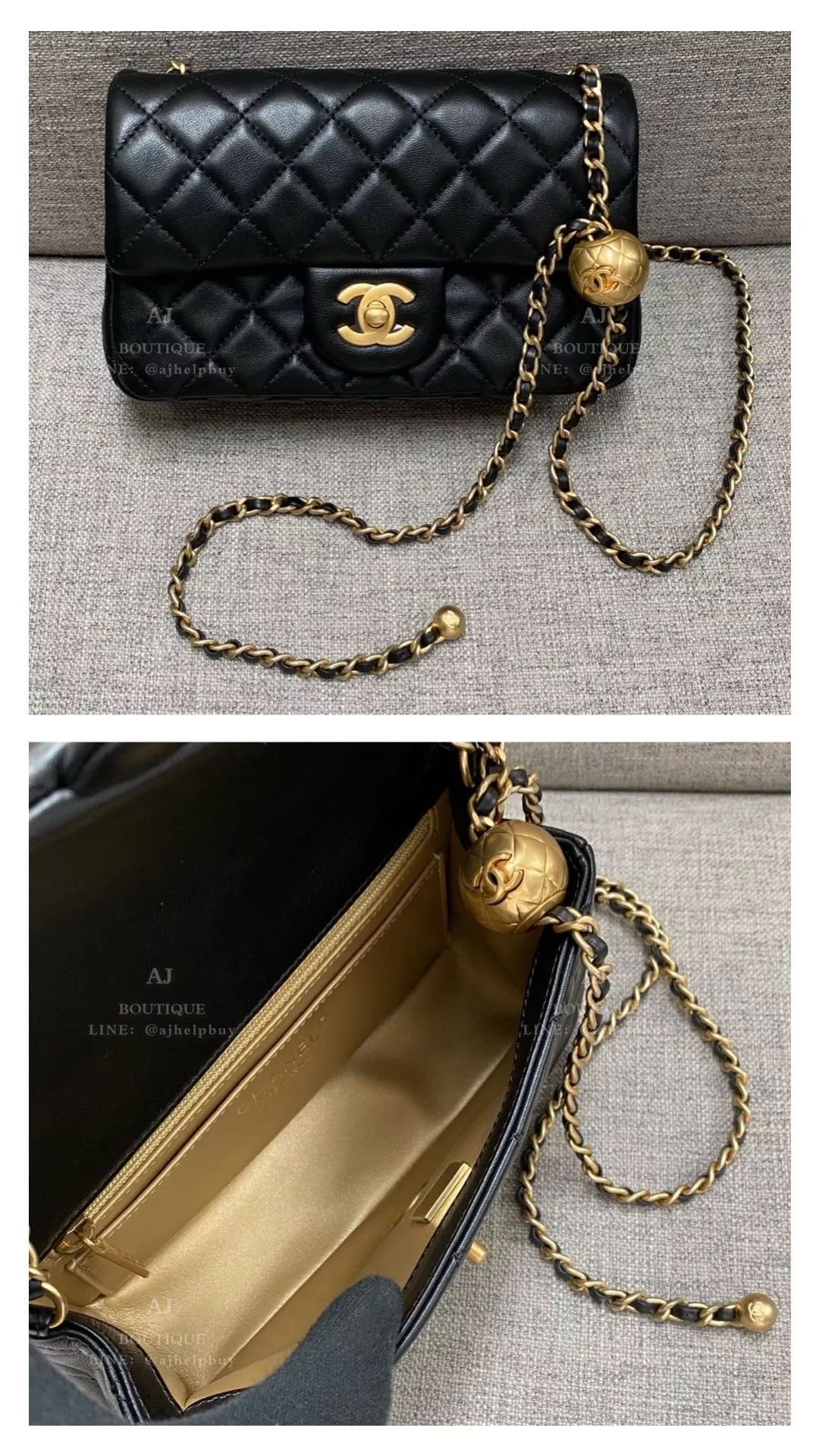 Chanel 金球 Mini Coco 20 黑色 代購照片