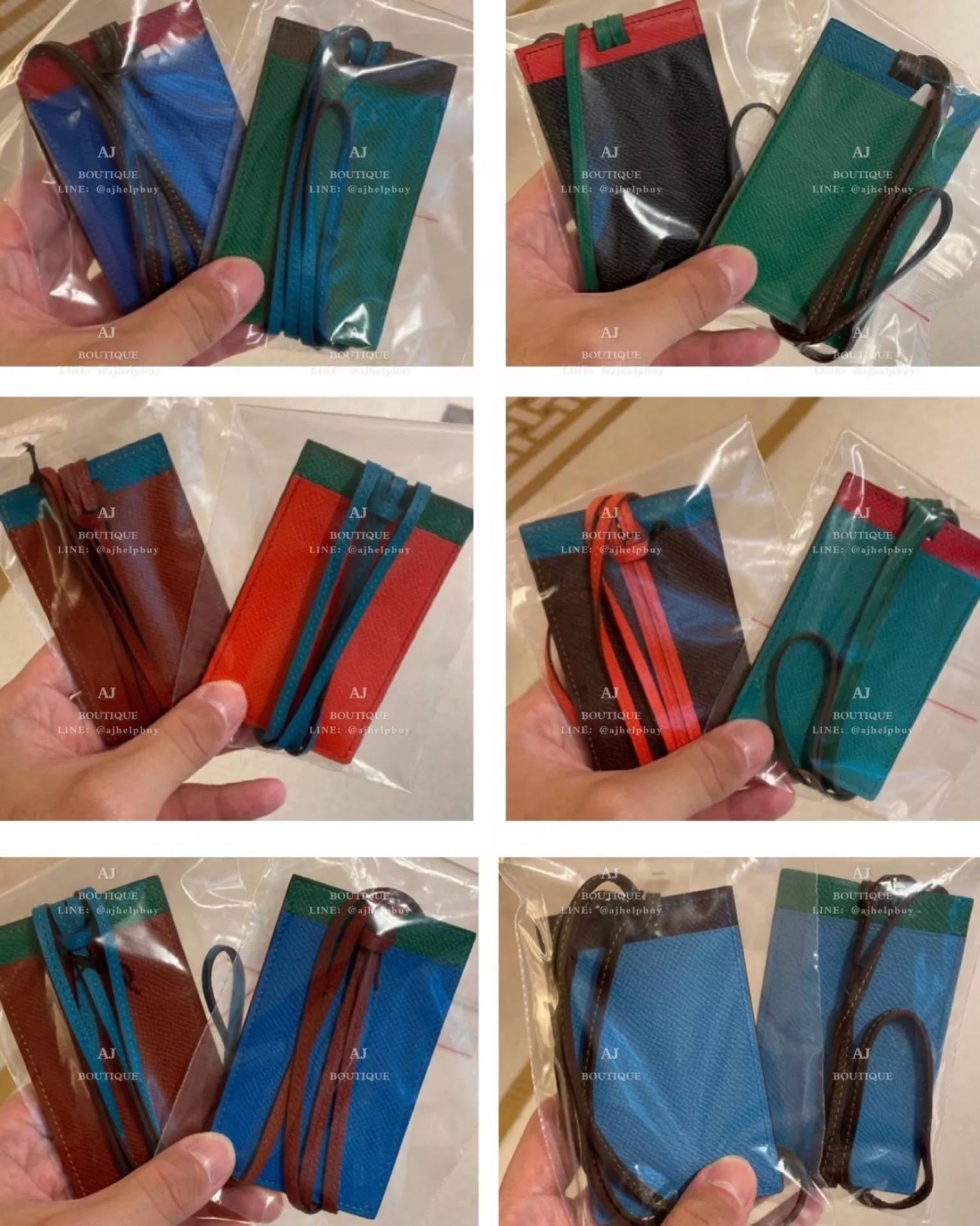 Hermes Petit H系列 拼色證件套 代購照片
