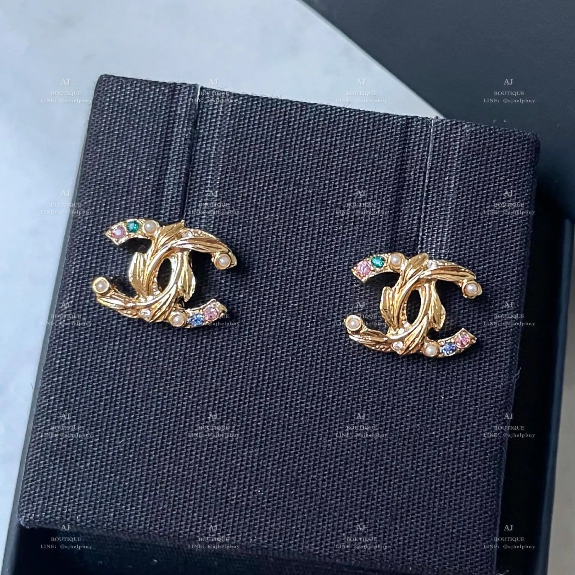 Chanel 針式耳環 金色 代購照片