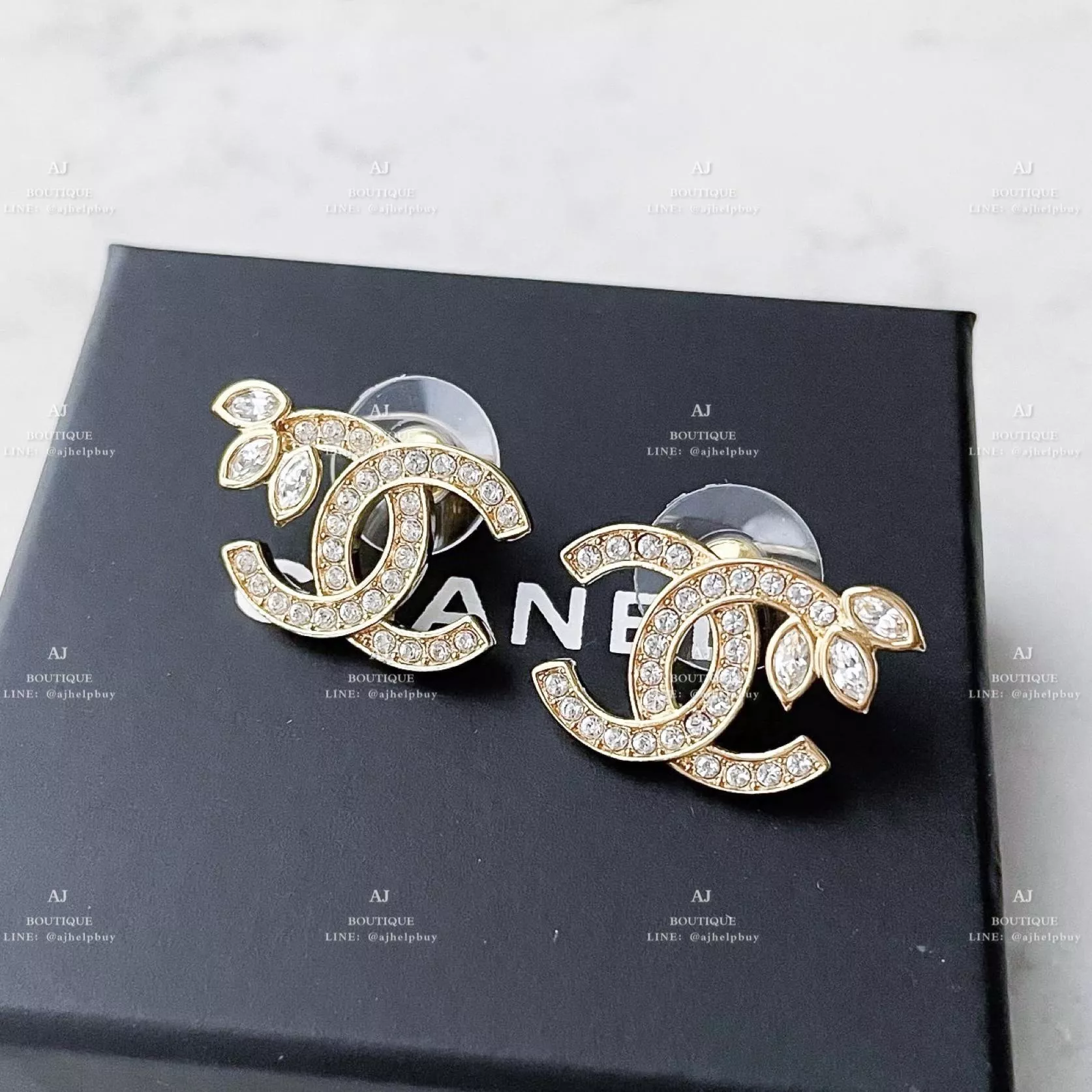 Chanel 針式耳環 金色 代購照片