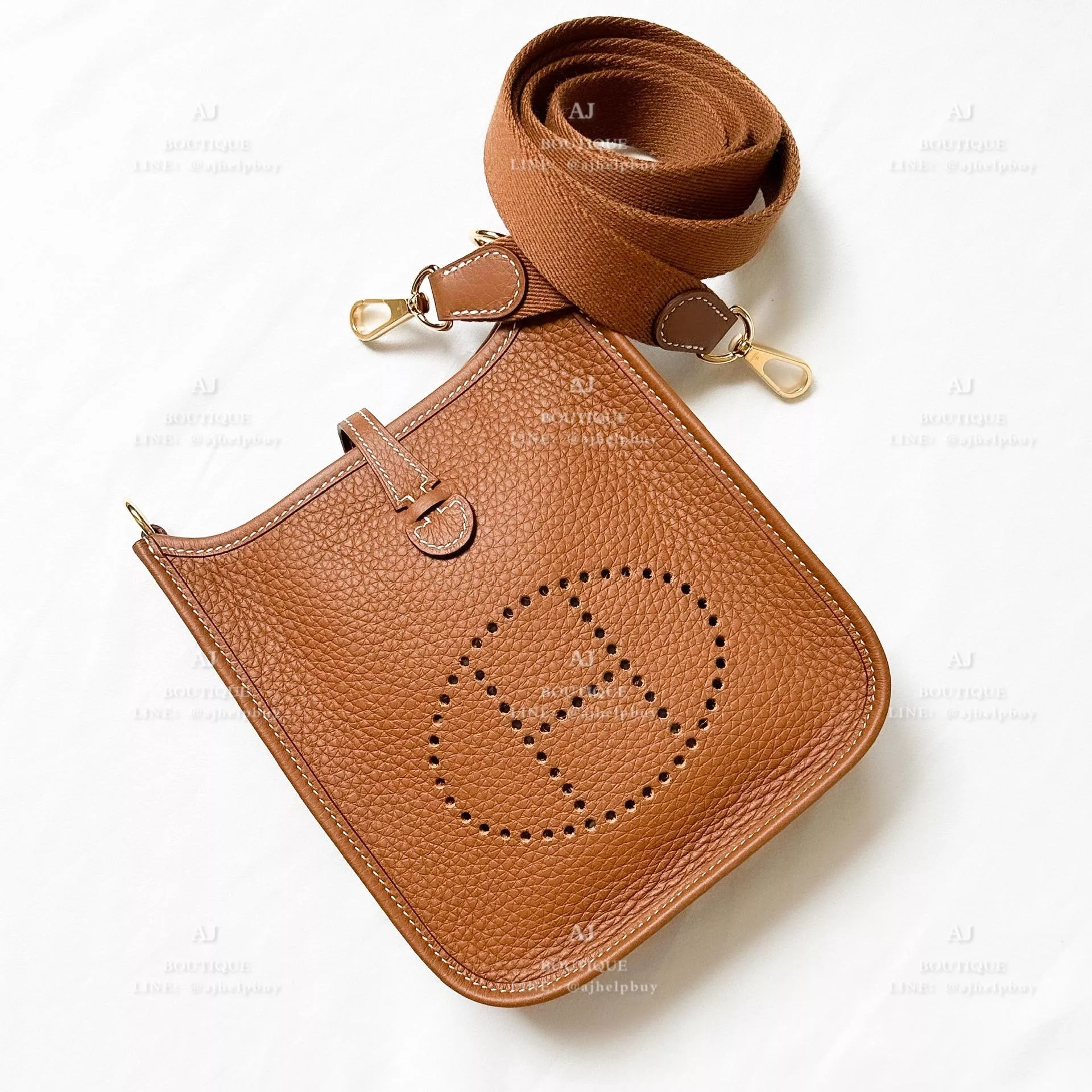 Hermes Mini Evelyne 金釦 代購照片