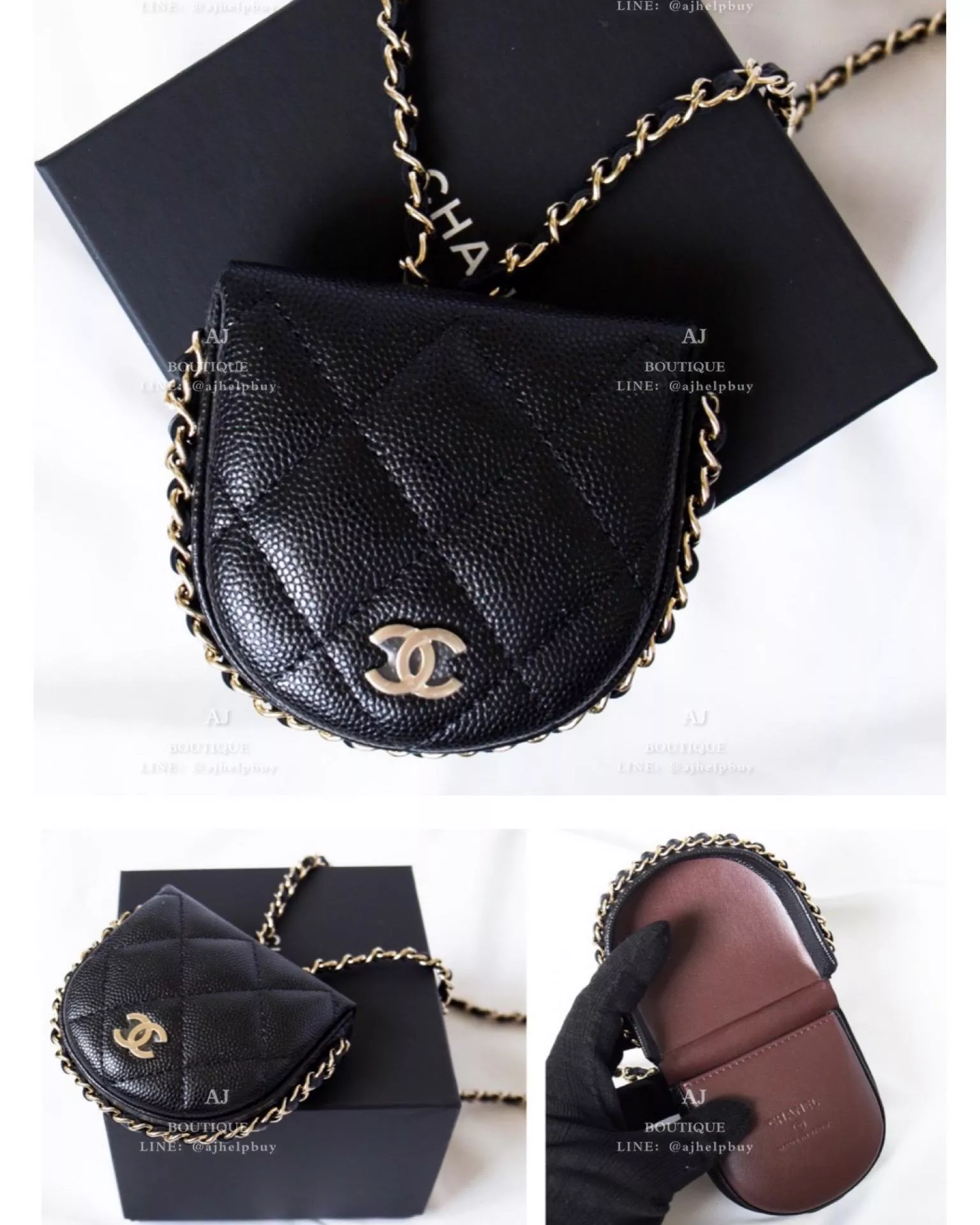 Chanel 馬鞍帶鍊錢包 代購照片