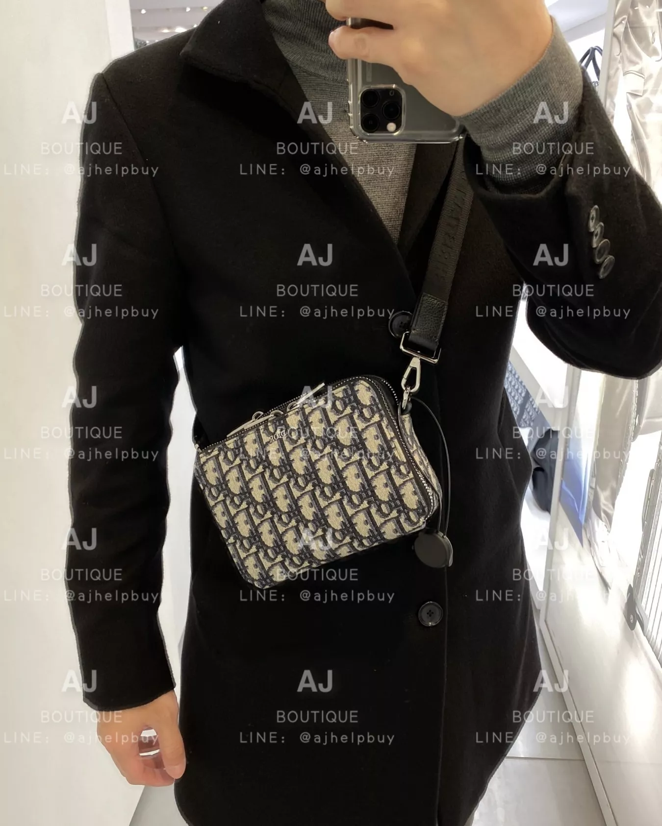 Dior 男款老花小包 代購照片