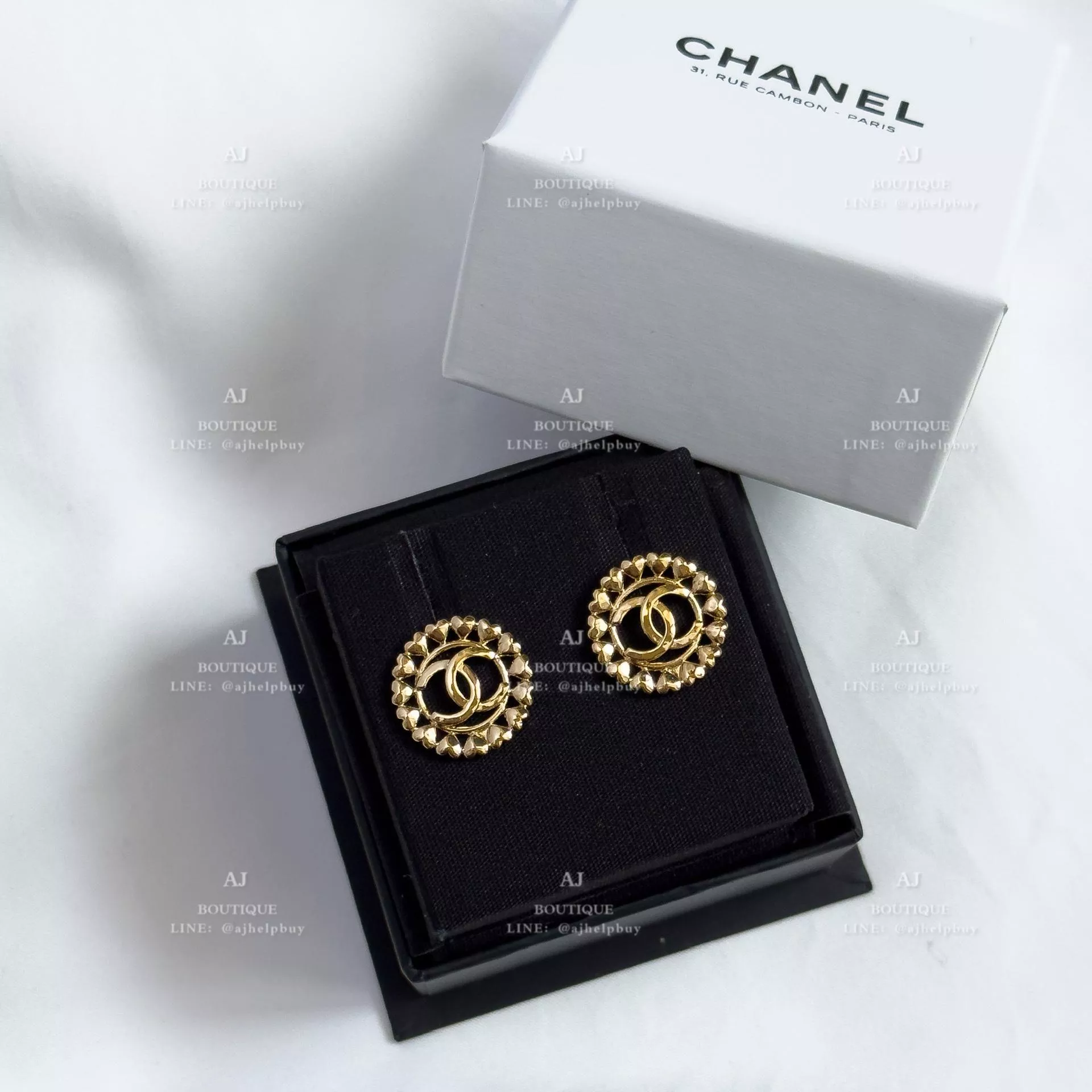Chanel 針式耳環 金色 代購照片