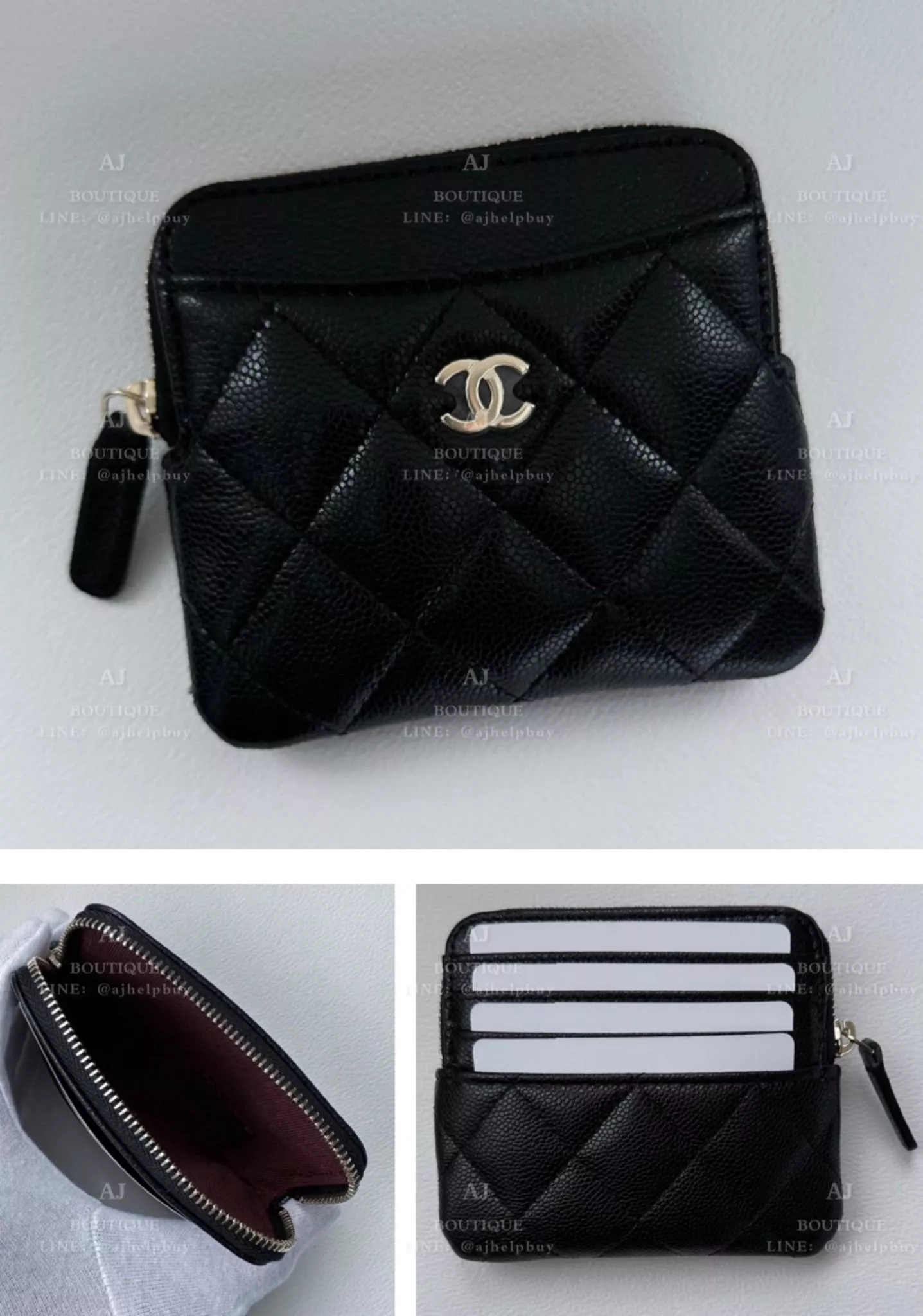 Chanel 經典款 方形拉鍊錢包 代購照片