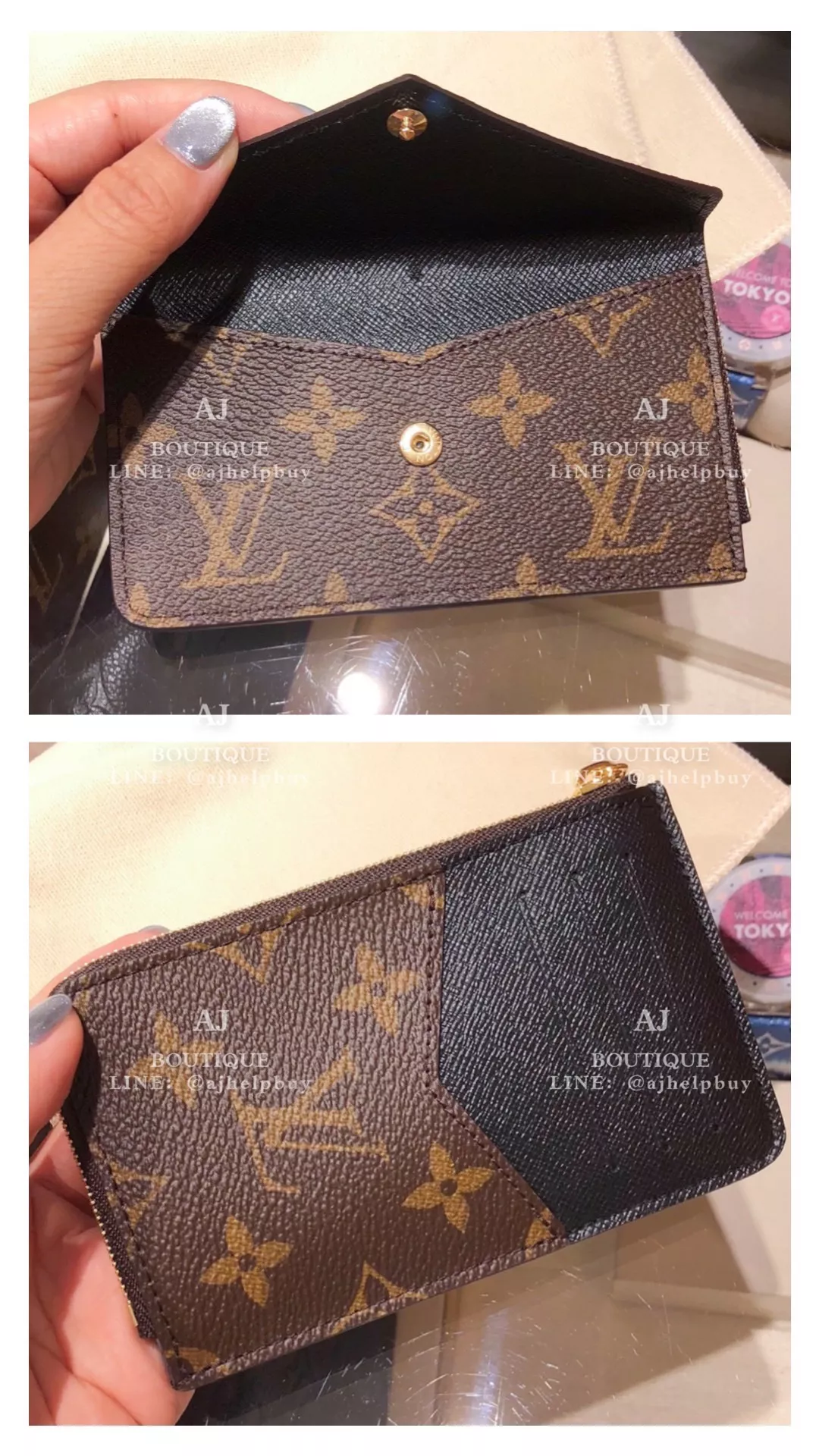 Lv Louis Vuitton 新款老花拉鍊卡包 代購照片2