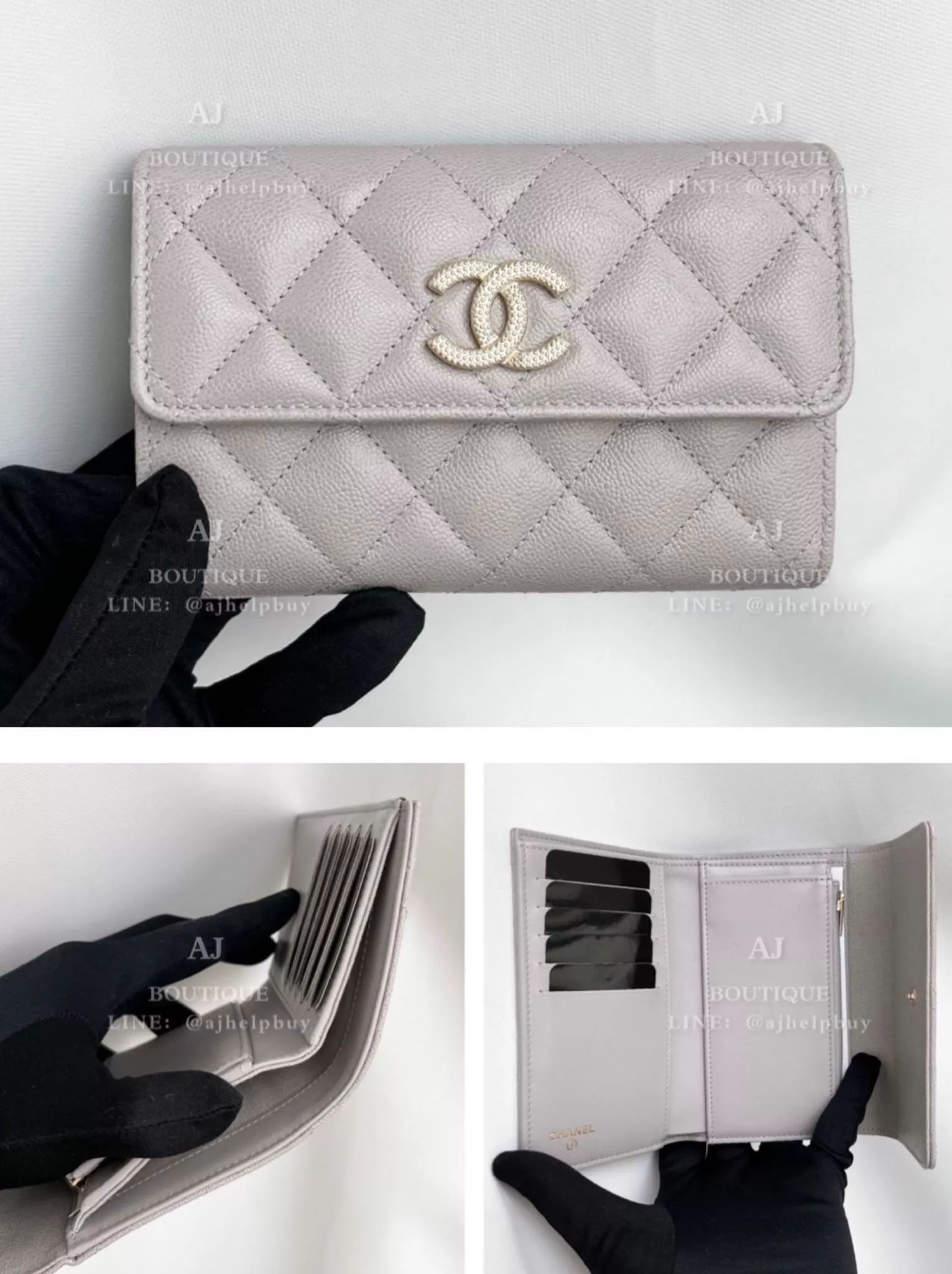 Chanel 新款雙C 三摺中夾 代購照片