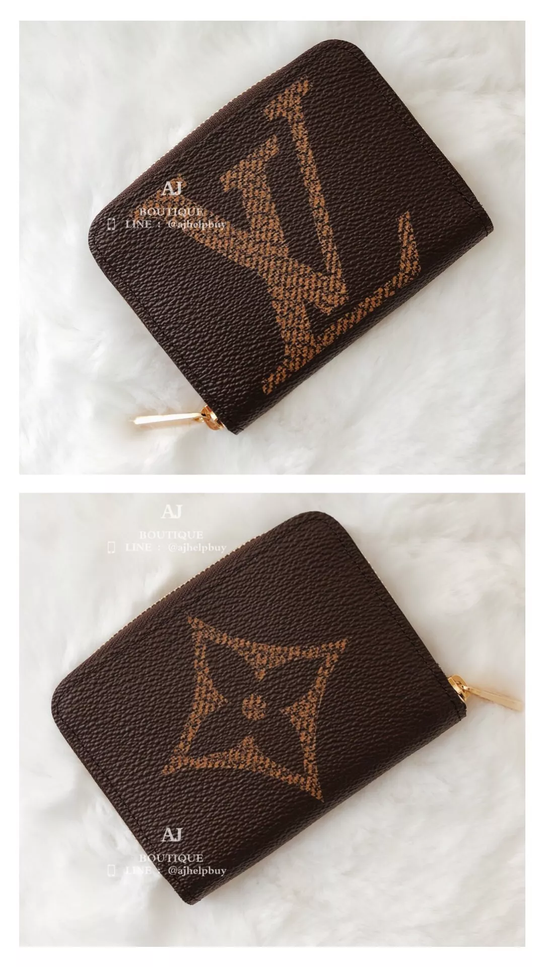Lv Louis Vuitton Ev 200510 拉鍊零錢包 大老花款 代購照片