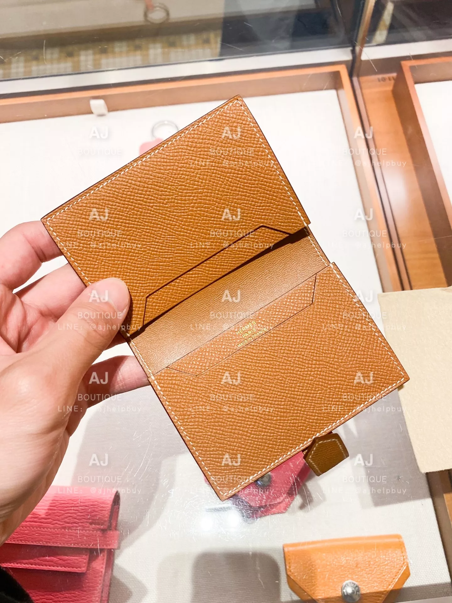 Hermes Bearn Card Holder 卡包 Epsom 金釦 代購照片2