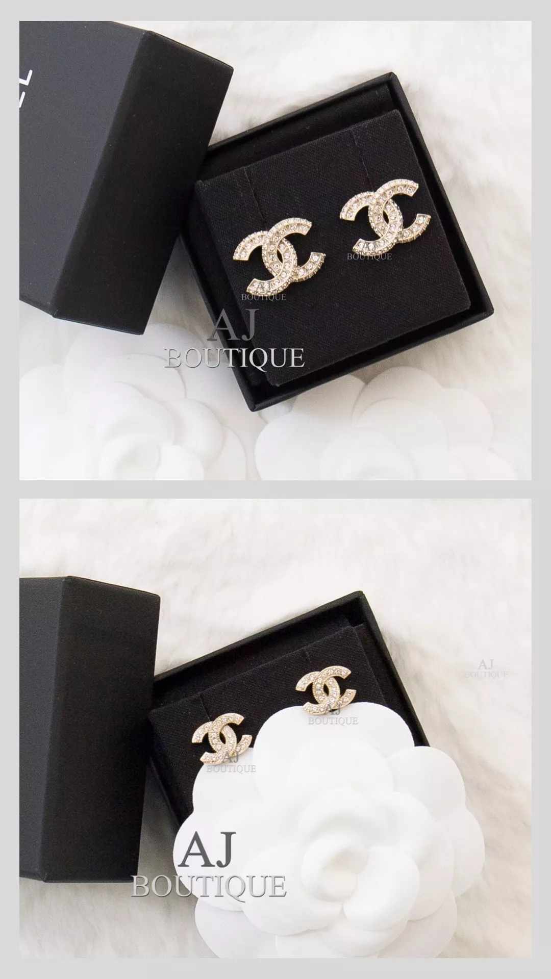 Chanel 經典款 針式耳環 代購照片
