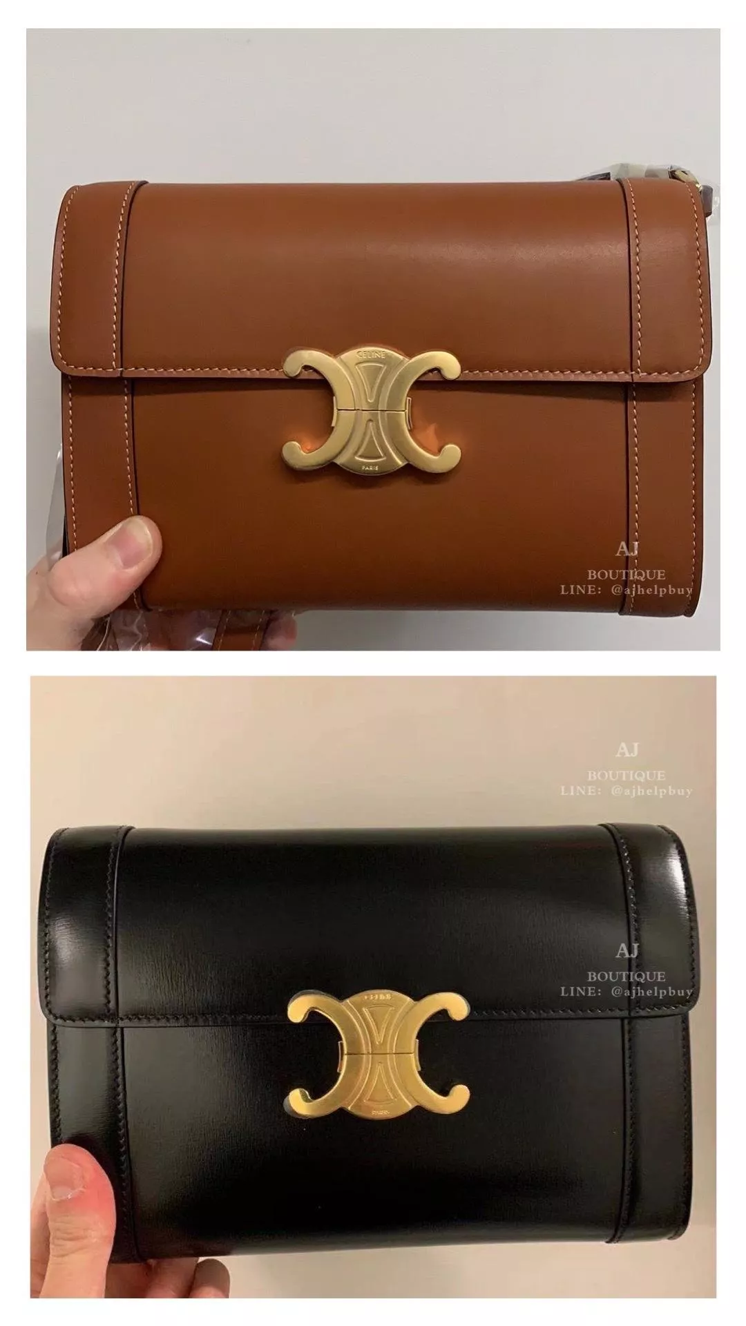 Celine 凱旋門牛皮肩背包 代購照片