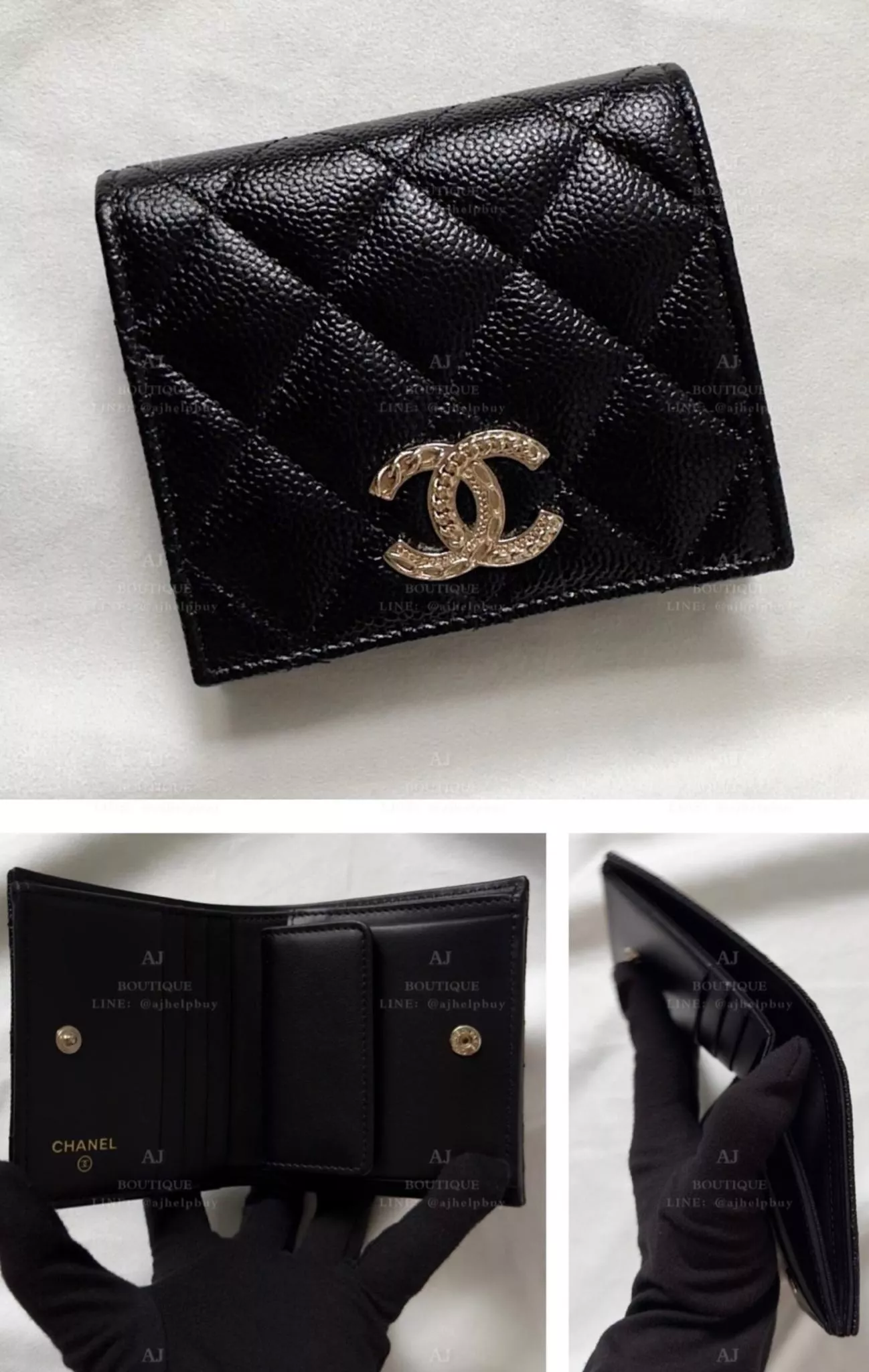 Chanel Bifold Wallet 釦式對開短夾 代購照片