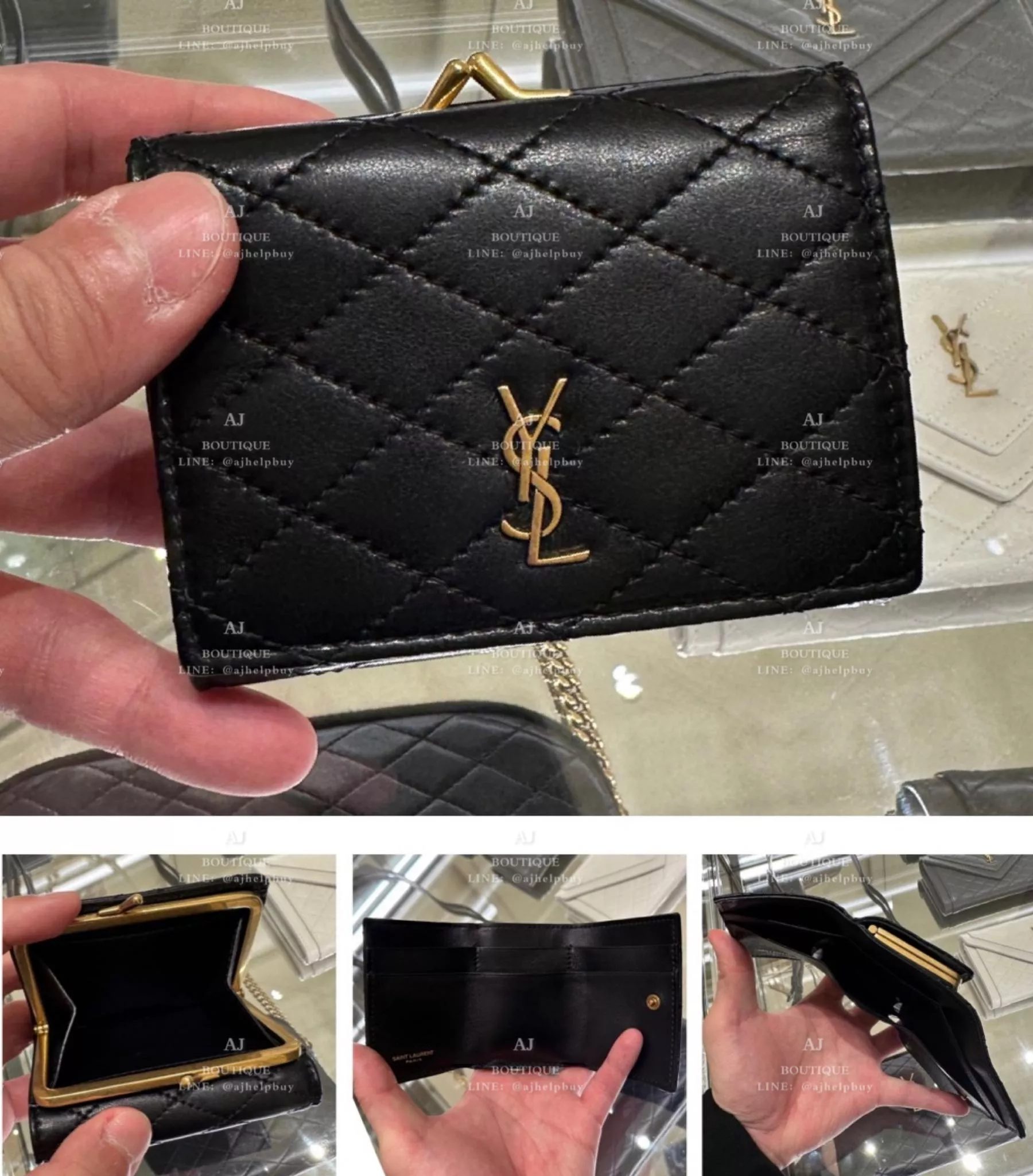 Ysl Saint Laurent 新款 迷你短夾 代購照片